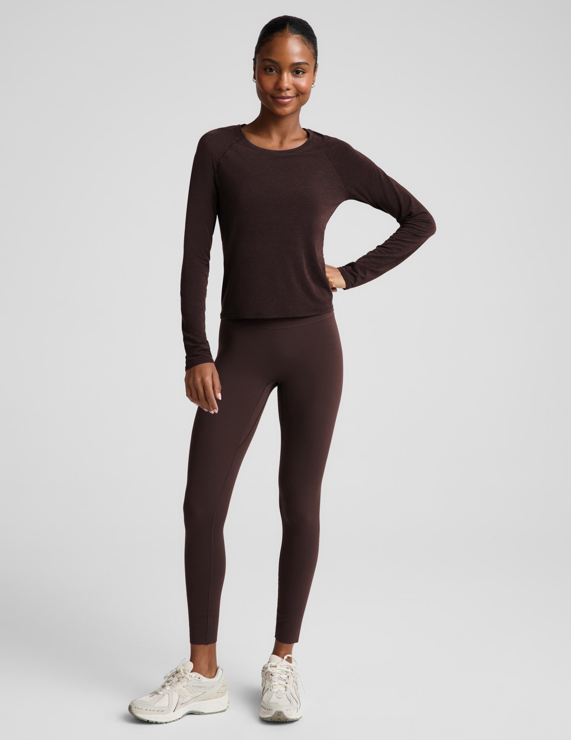 Breezeweight Active Long Sleeve - Cocoa Plum
