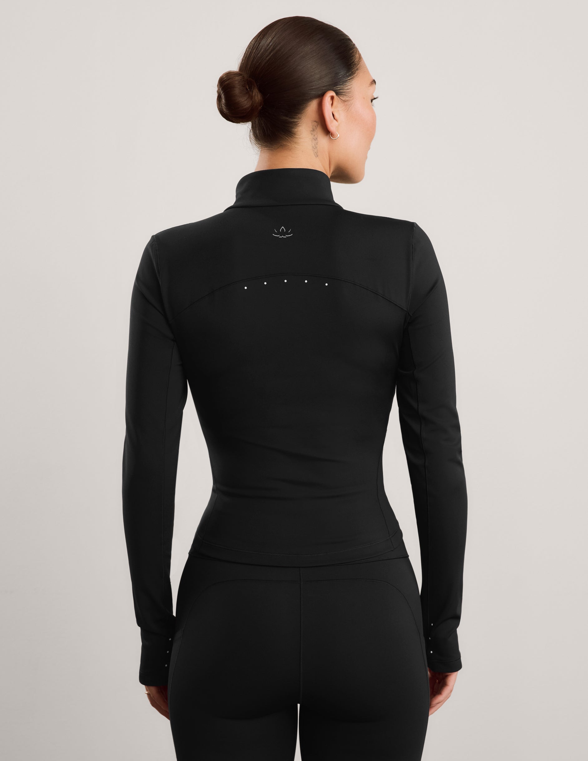 Pacer Fleece-Backed Full Zip Jacket - Black