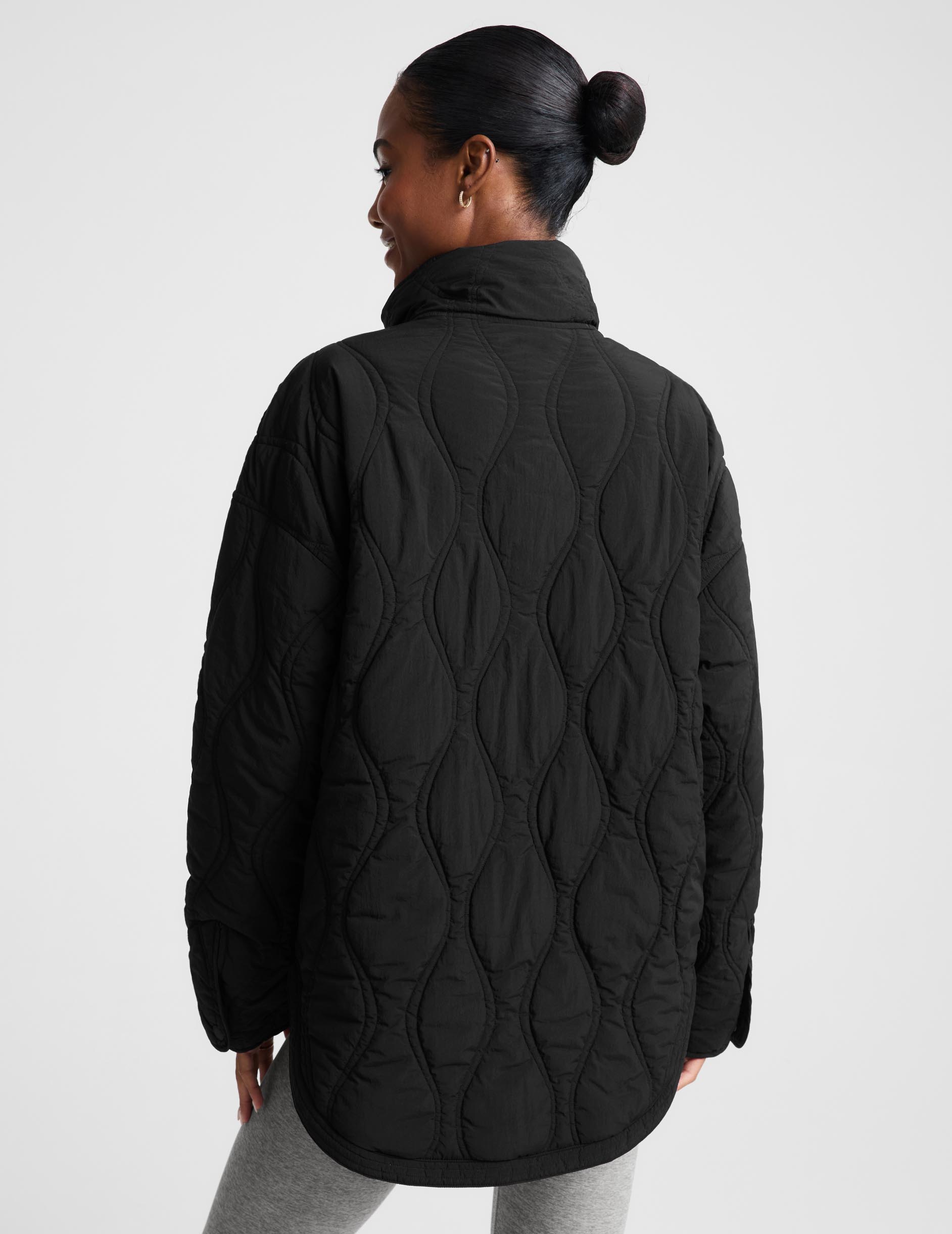 Roam Quilted Lightweight Jacket - Black