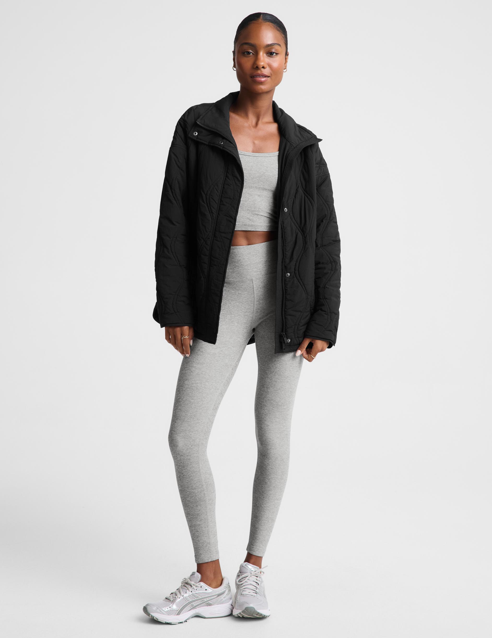 Roam Quilted Lightweight Jacket - Black