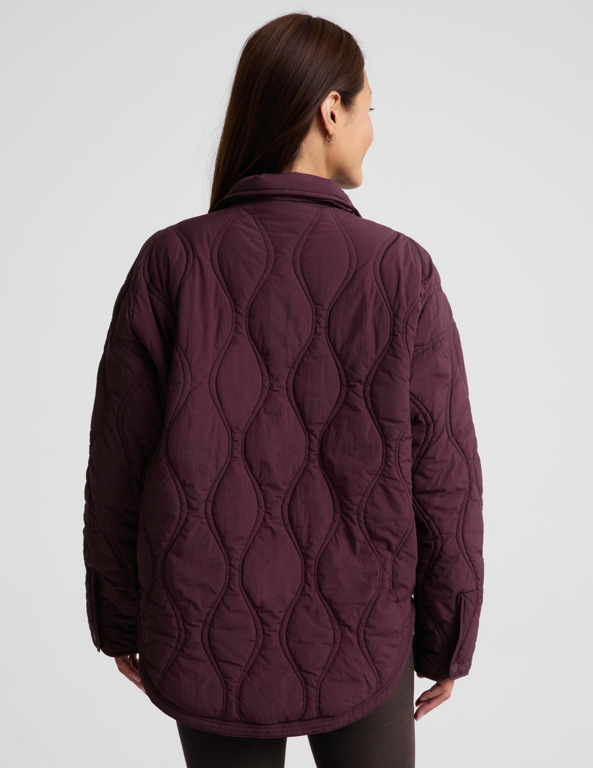 Roam Quilted Lightweight Jacket - Cabernet