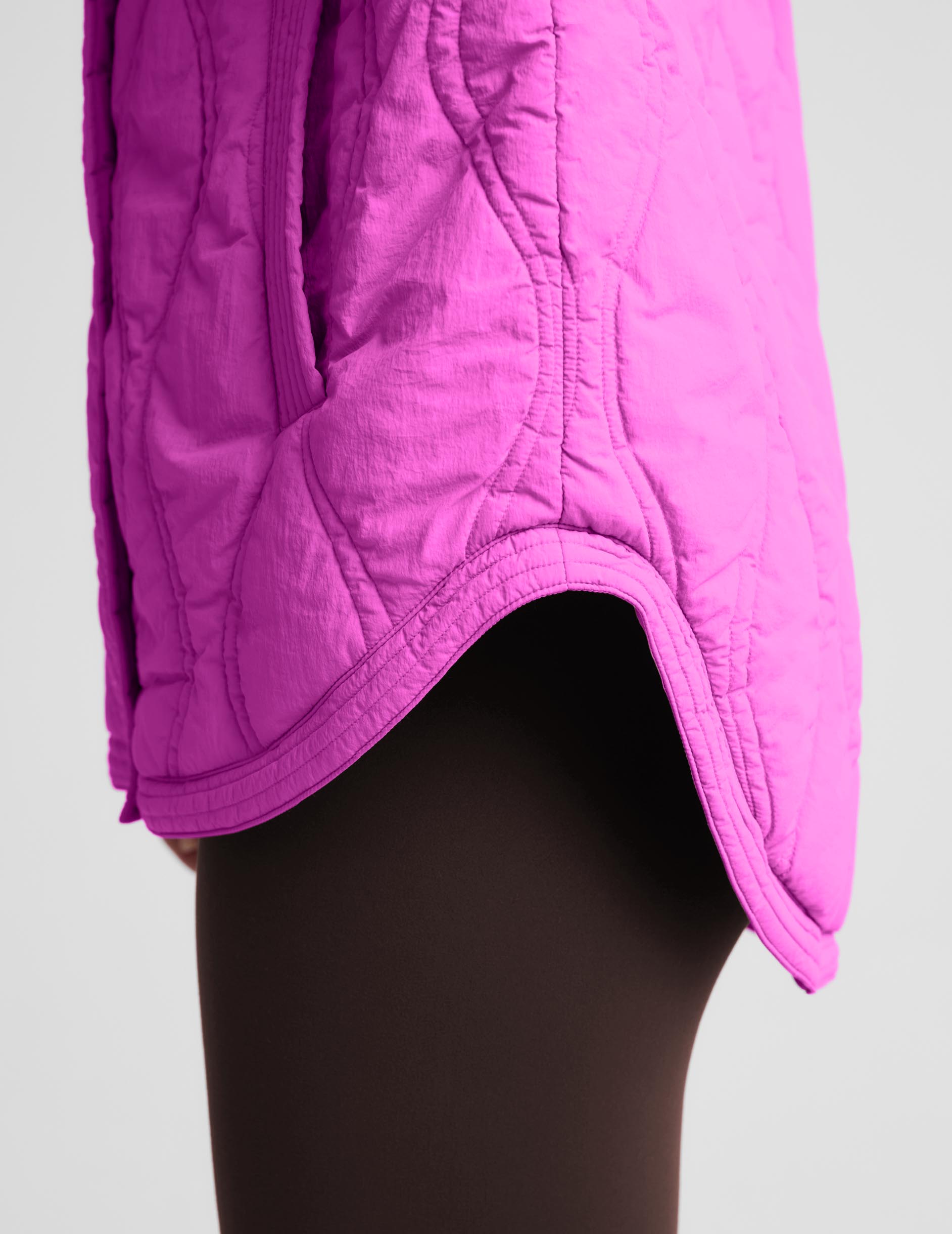 Roam Quilted Lightweight Jacket - Electric Fuchsia
