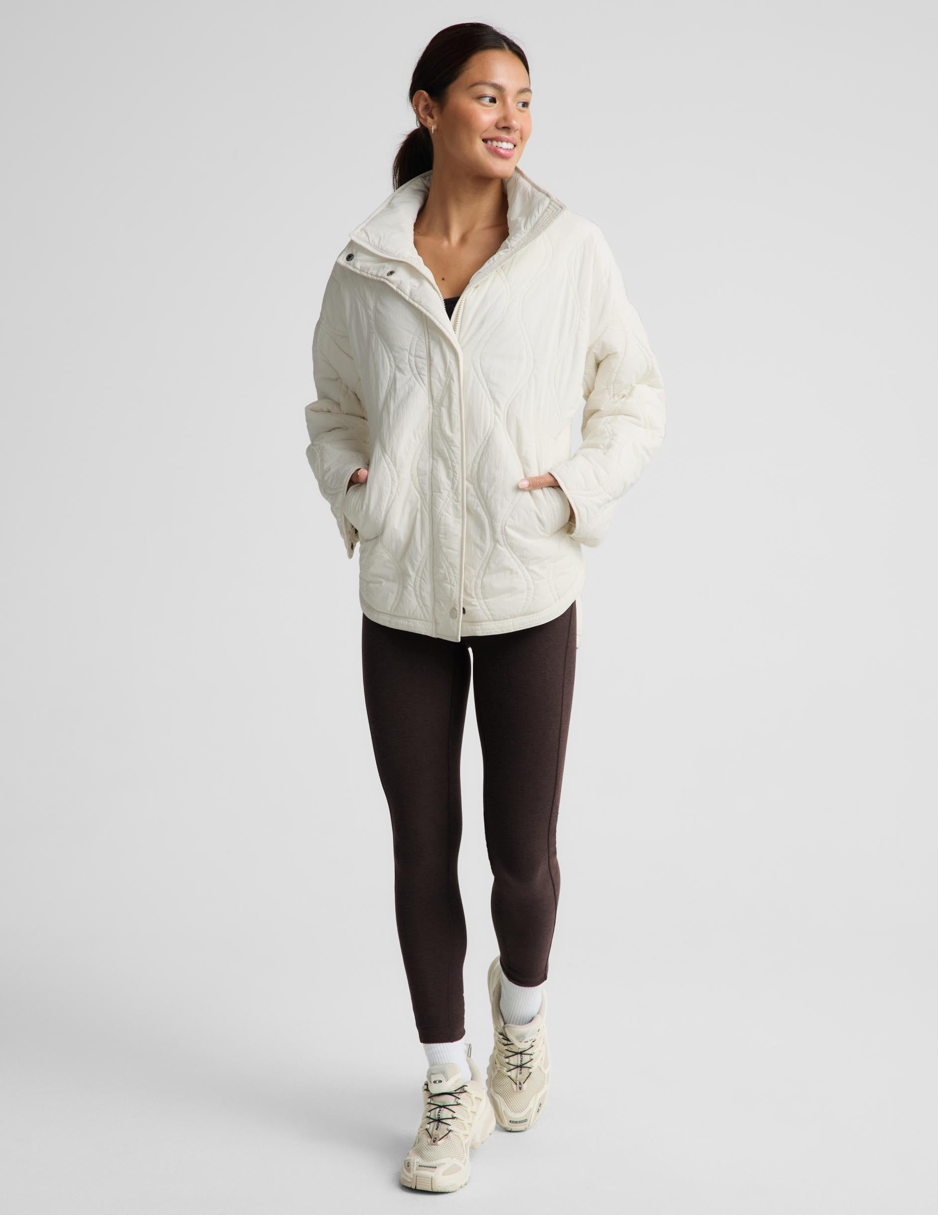 Roam Quilted Lightweight Jacket - Sea Salt