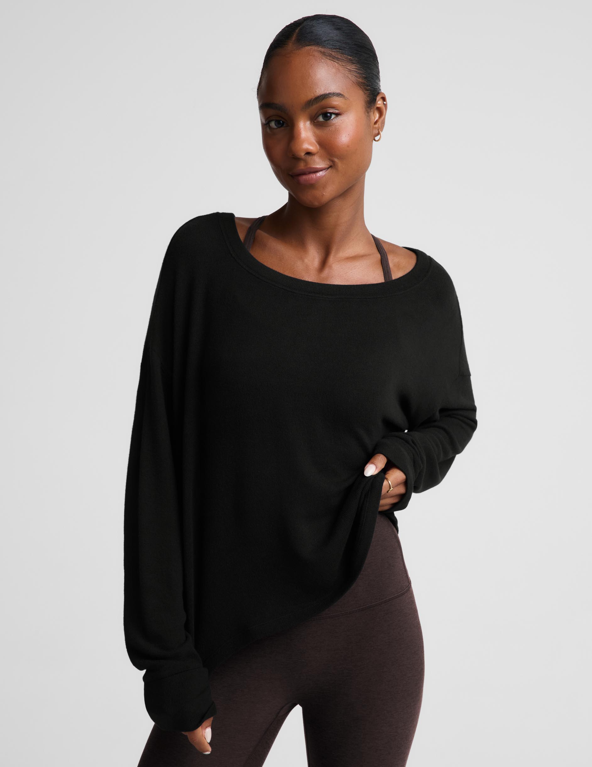 LuxeLayer Pullover - Black