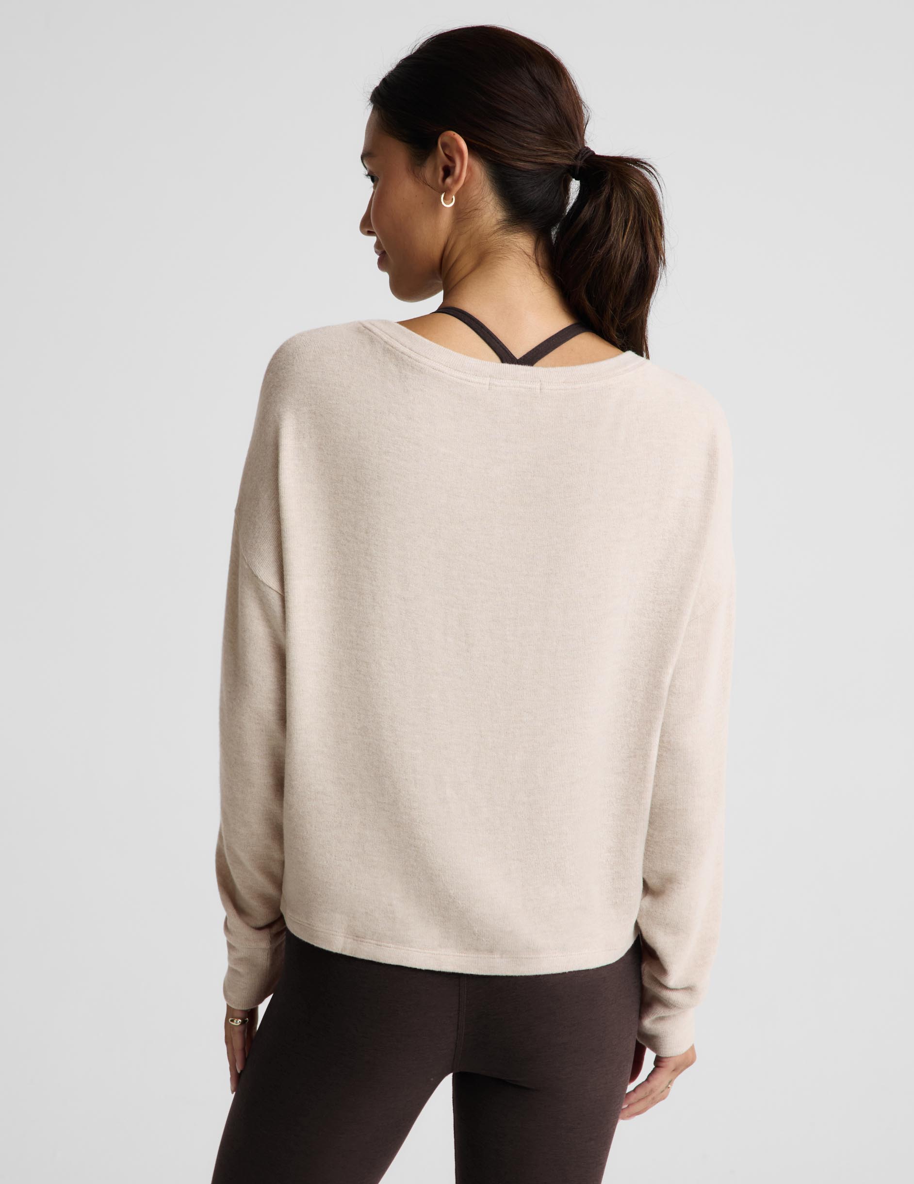LuxeLayer Pullover - Oatmeal Heather