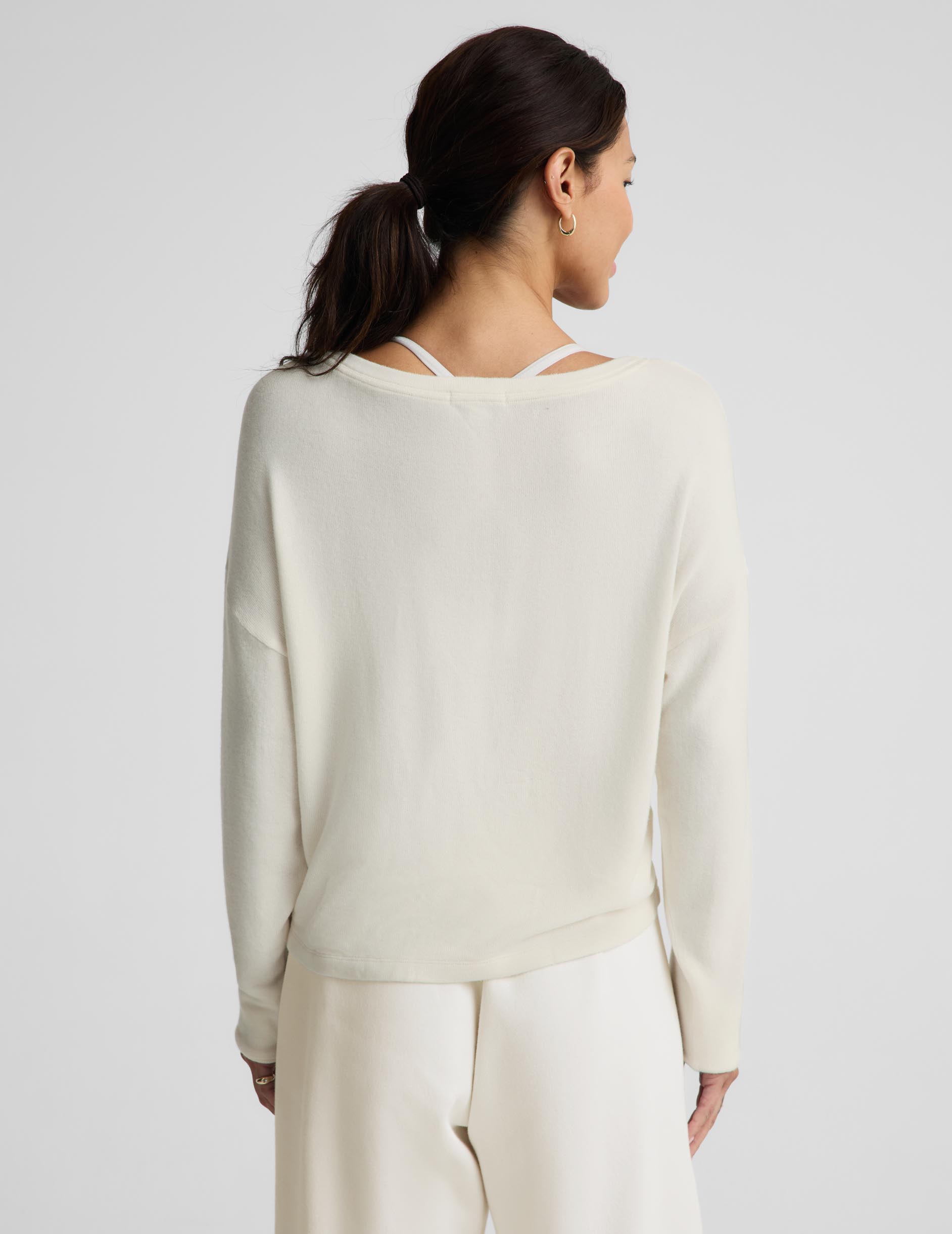 LuxeLayer Pullover - Sea Salt