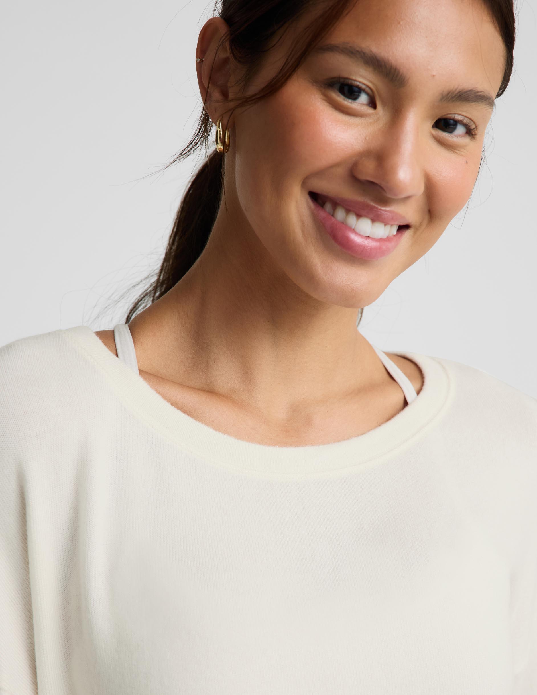 LuxeLayer Pullover - Sea Salt