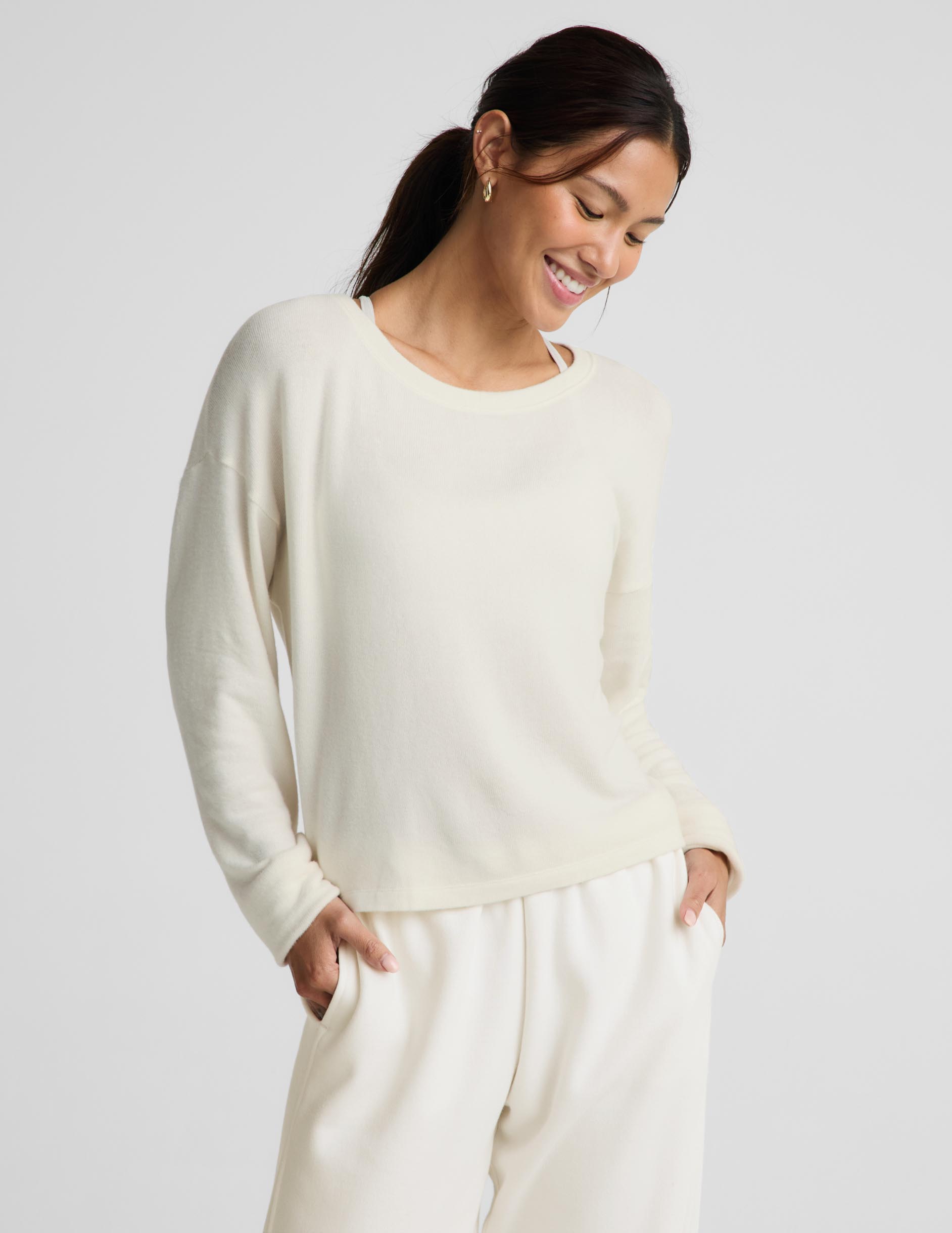 LuxeLayer Pullover - Sea Salt
