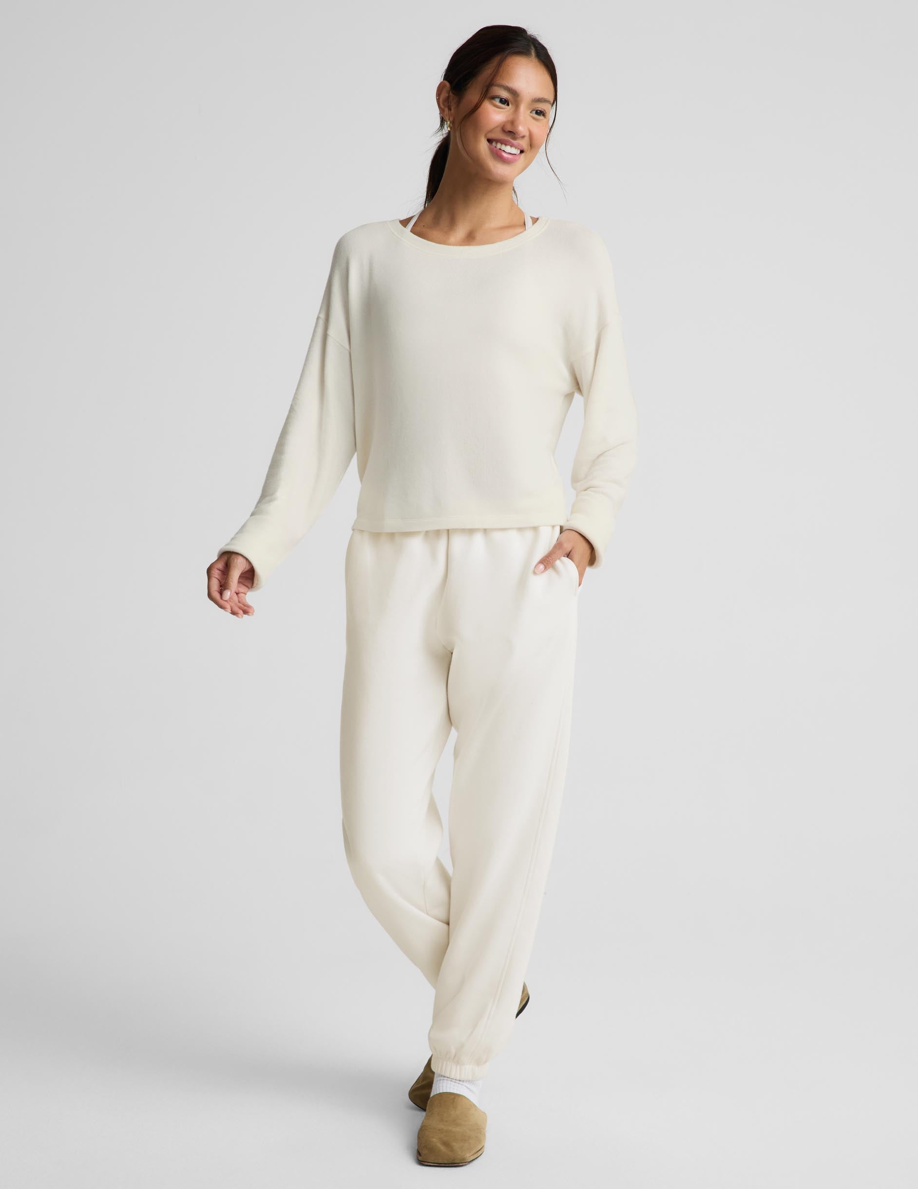 LuxeLayer Pullover - Sea Salt