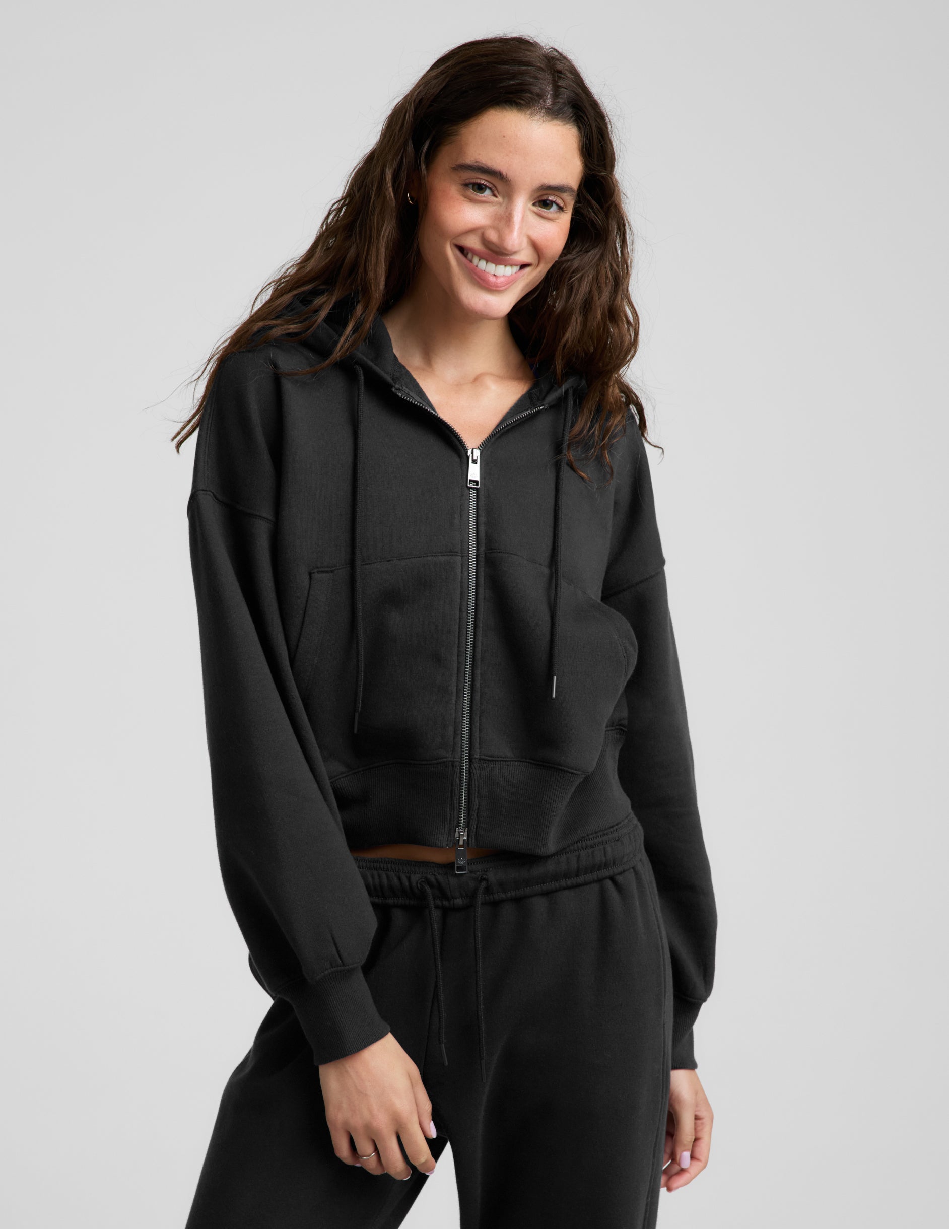 LuxeFleece 2.0™ Hooded Full-Zip Jacket - Black