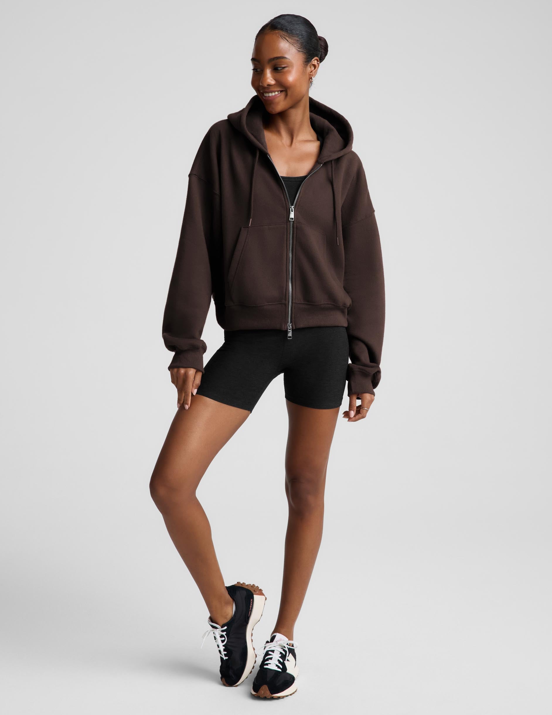 LuxeFleece 2.0 Hooded Full-Zip Jacket - Dark Chocolate