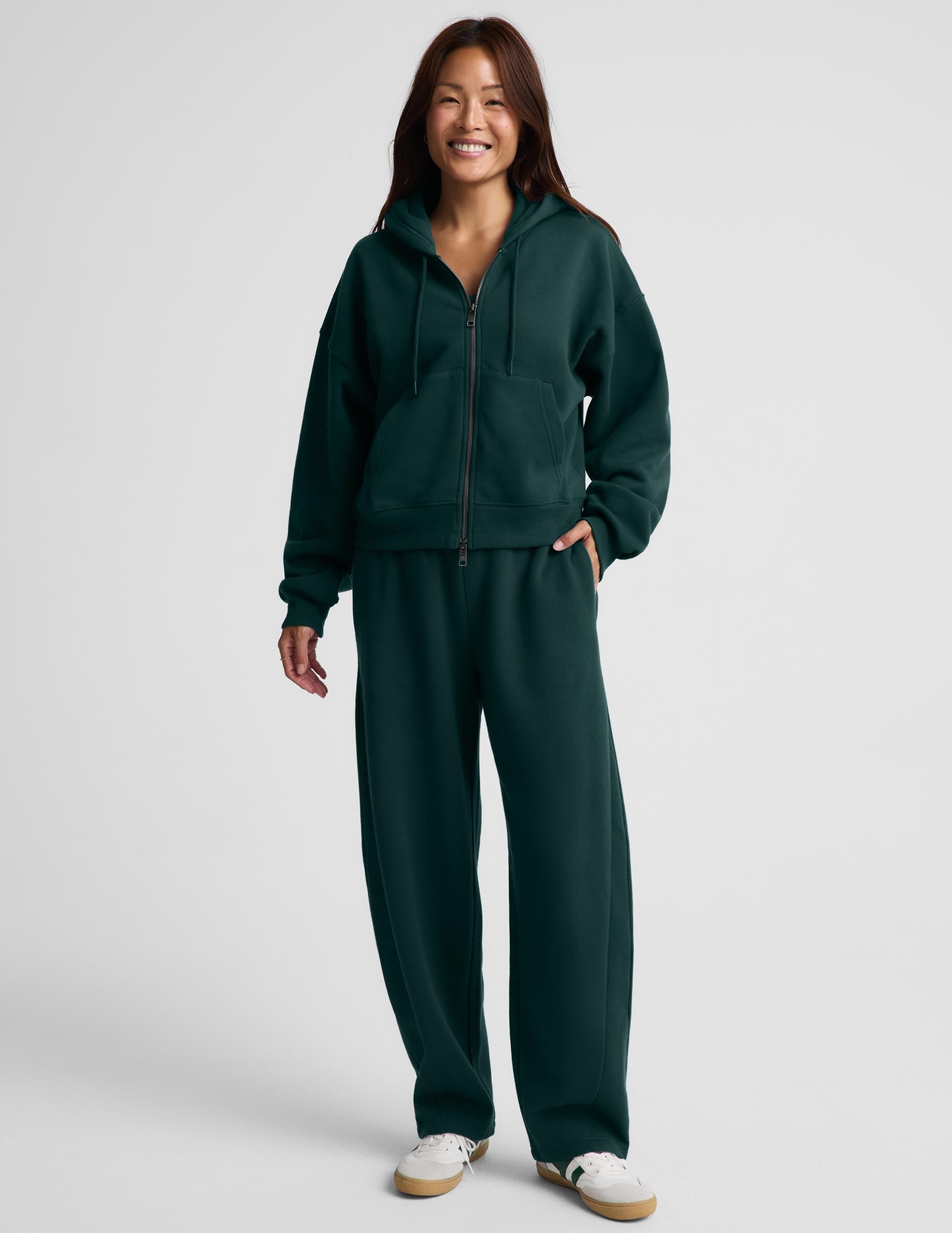 LuxeFleece 2.0™ Hooded Full-Zip Jacket - Dark Ivy