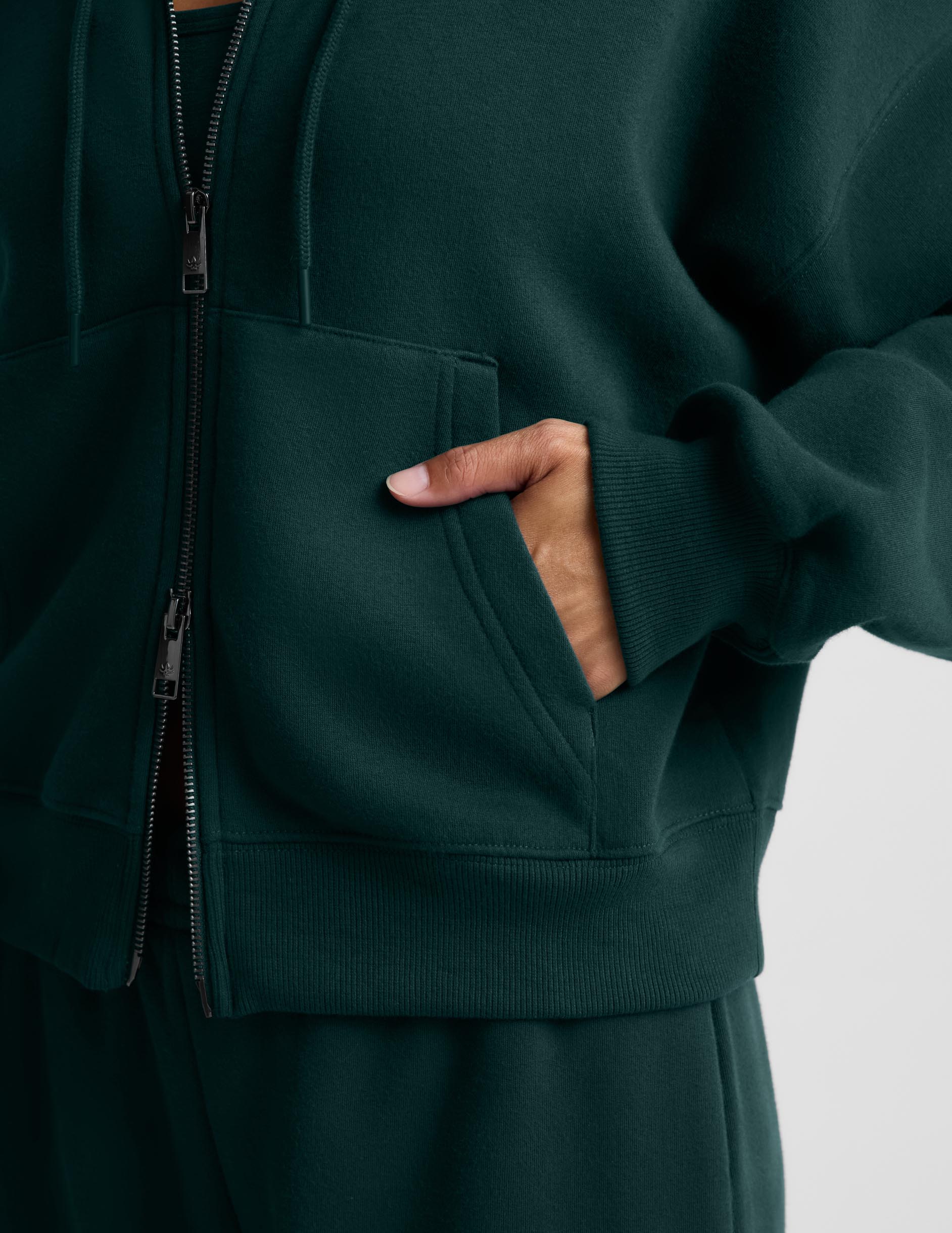 LuxeFleece 2.0™ Hooded Full-Zip Jacket - Dark Ivy