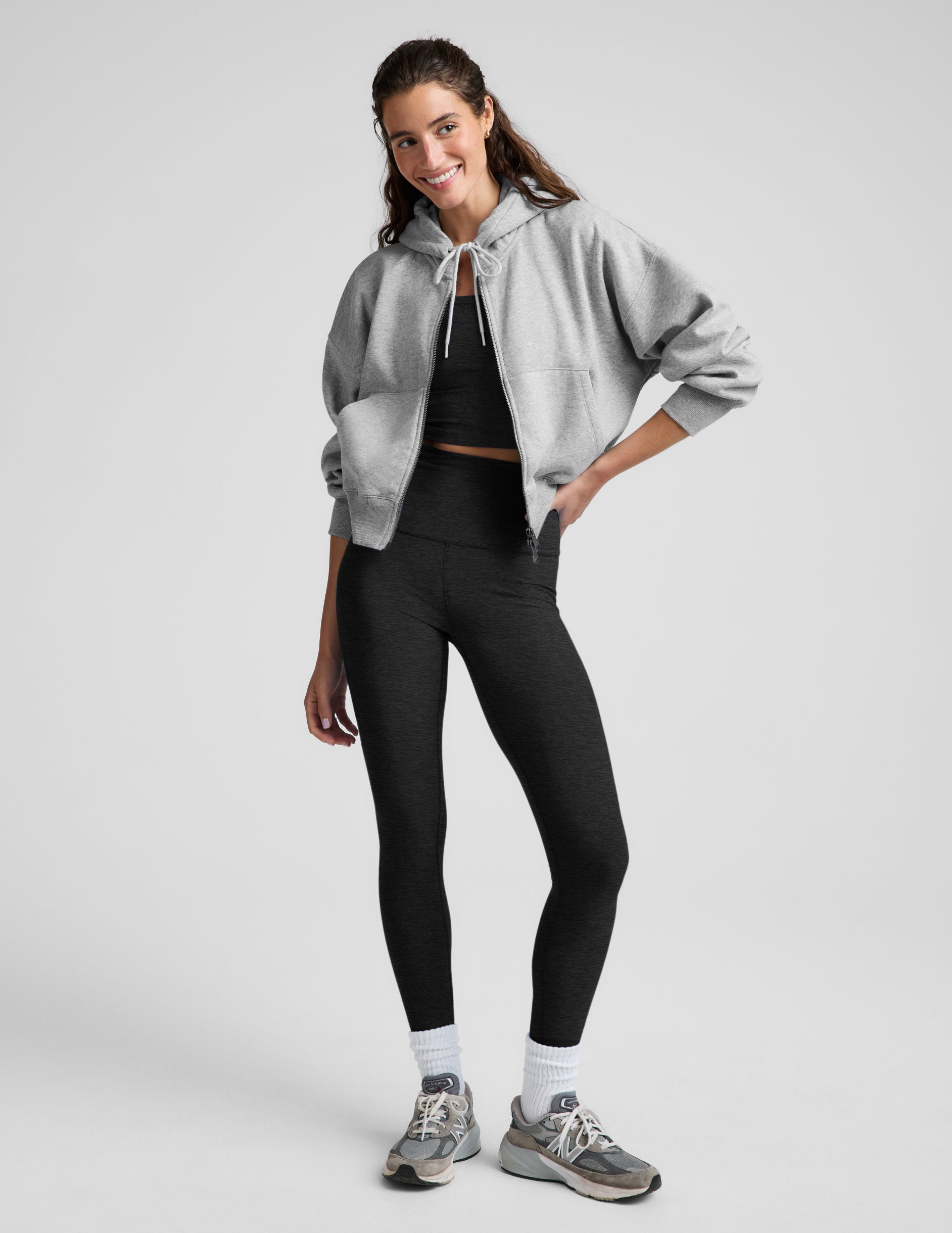 LuxeFleece 2.0™ Hooded Full-Zip Jacket - Heather Gray