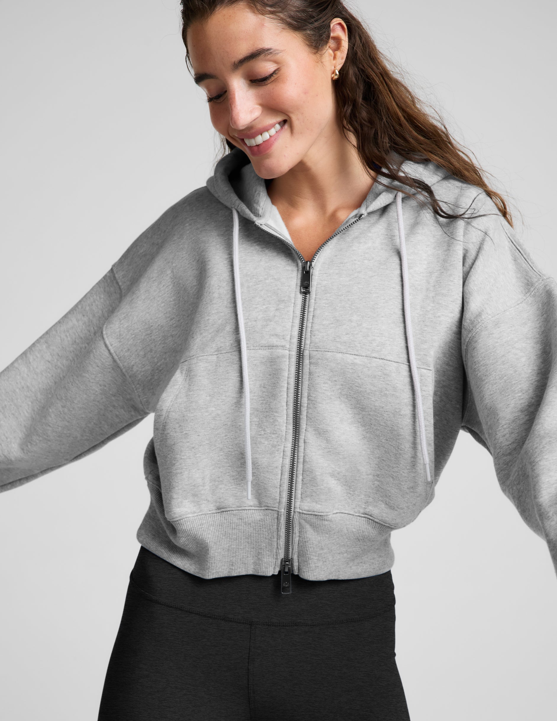 LuxeFleece 2.0™ Hooded Full-Zip Jacket - Heather Gray