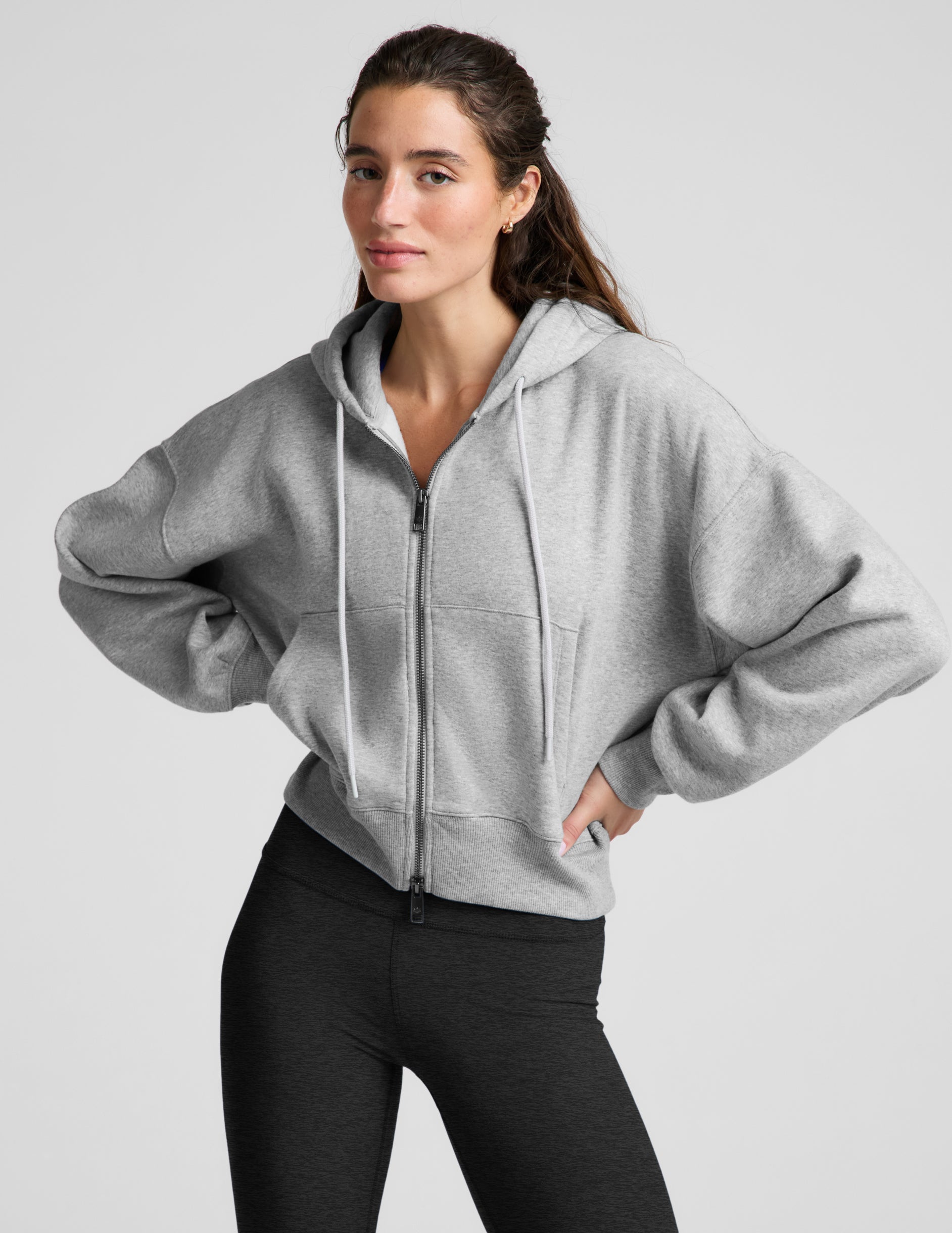 LuxeFleece 2.0™ Hooded Full-Zip Jacket - Heather Gray