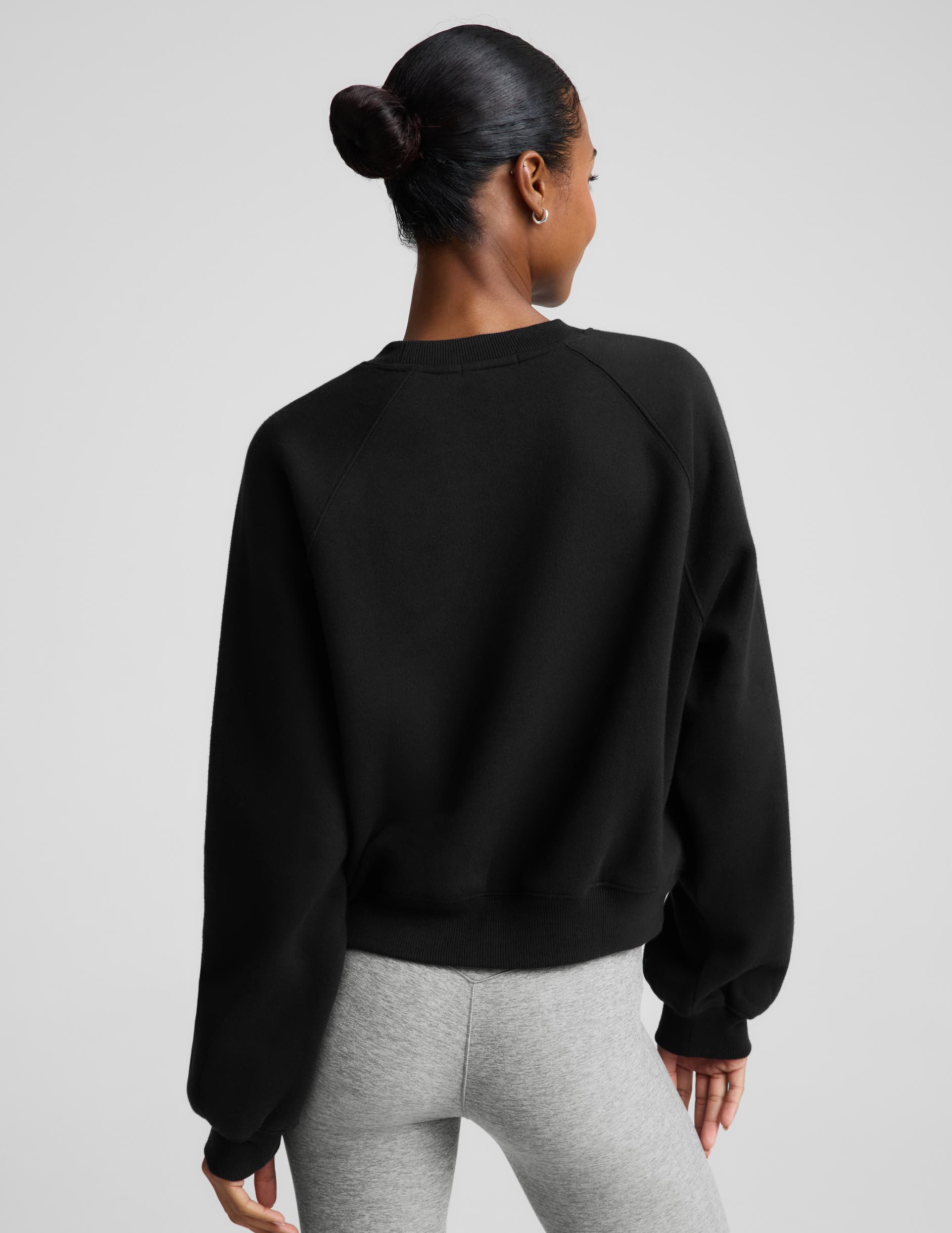 LuxeFleece 2.0™ Raglan Crewneck - Black