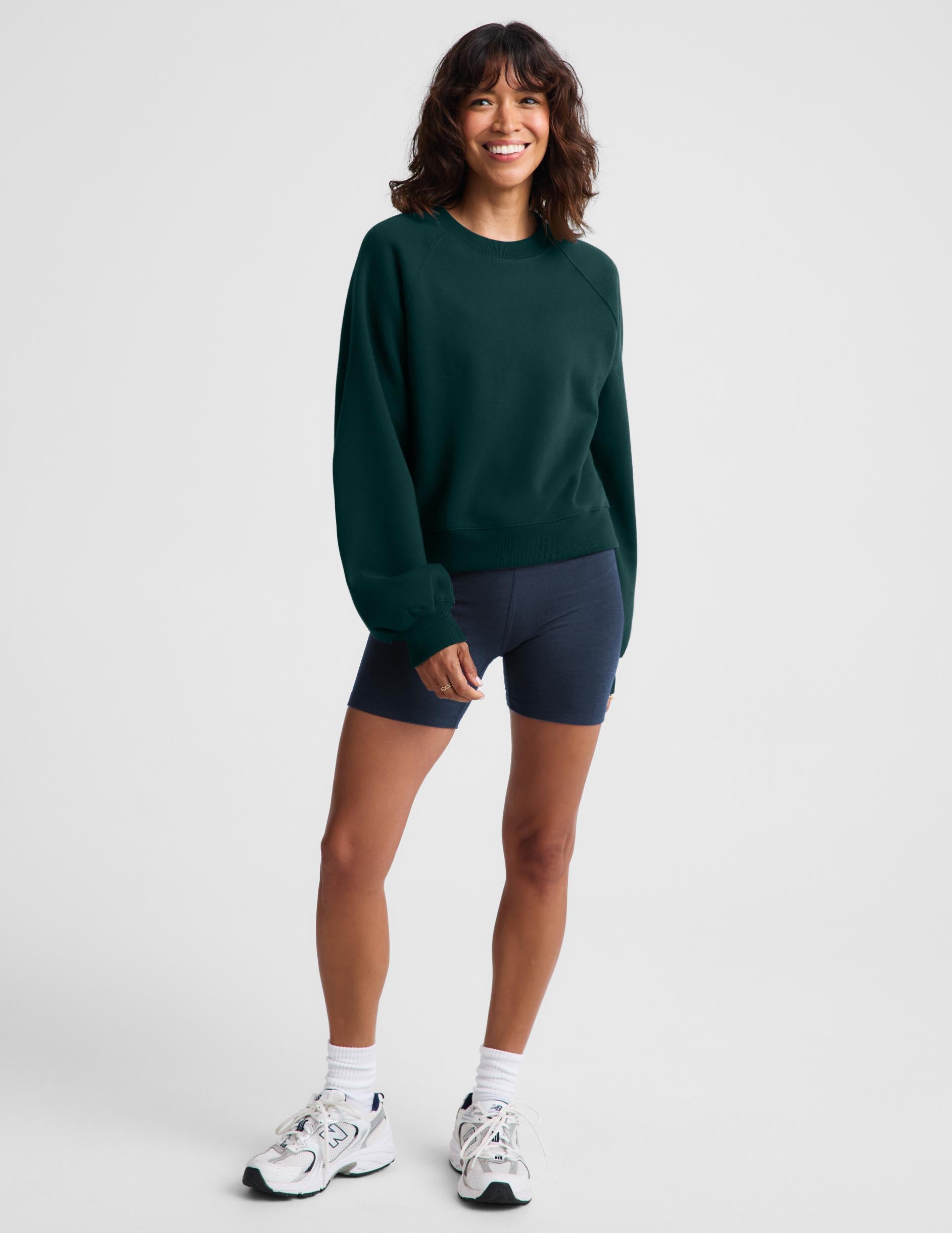 LuxeFleece 2.0™ Raglan Crewneck - Dark Ivy