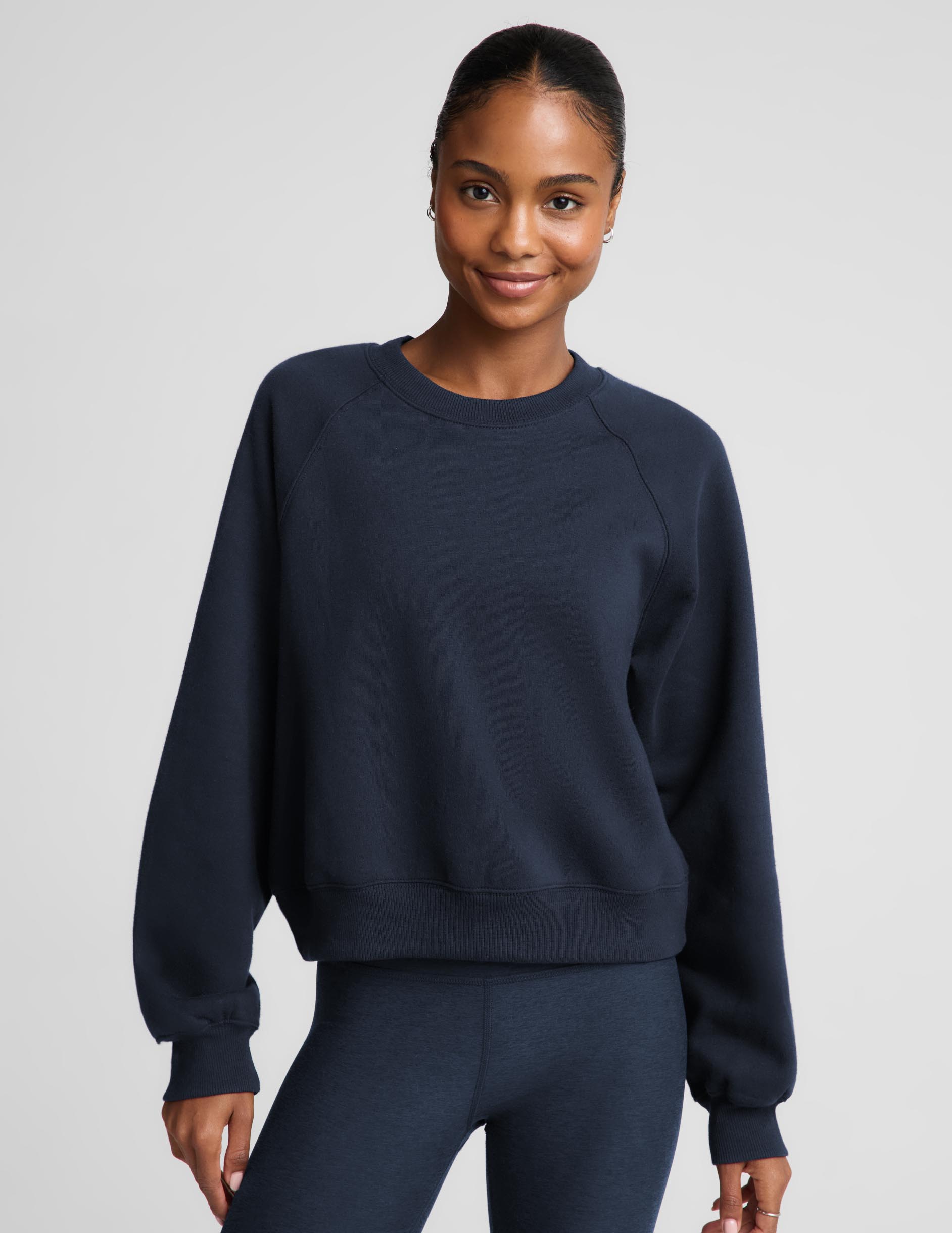 LuxeFleece 2.0™ Raglan Crewneck - Nocturnal Navy