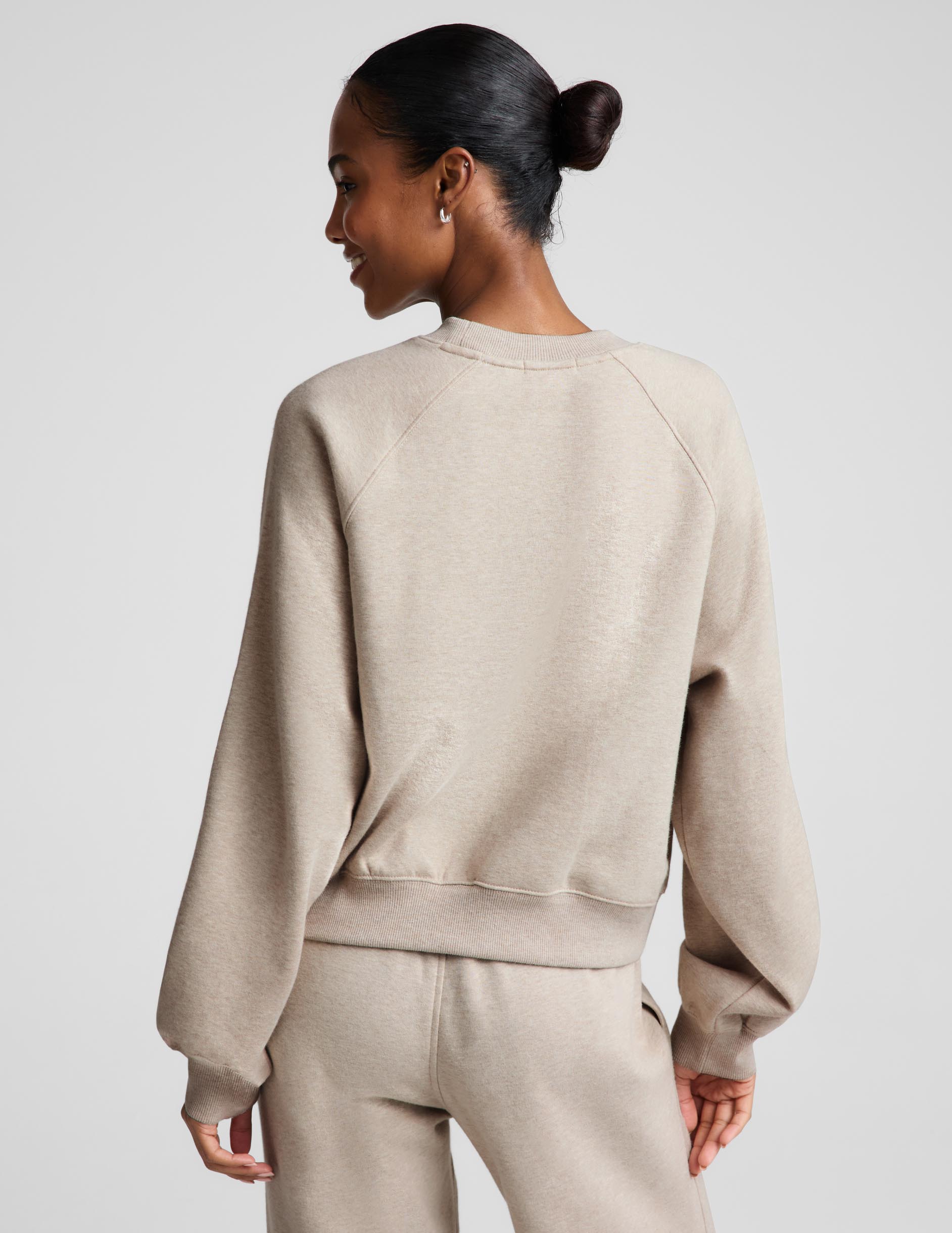 LuxeFleece 2.0™ Raglan Crewneck - Oatmeal Heather