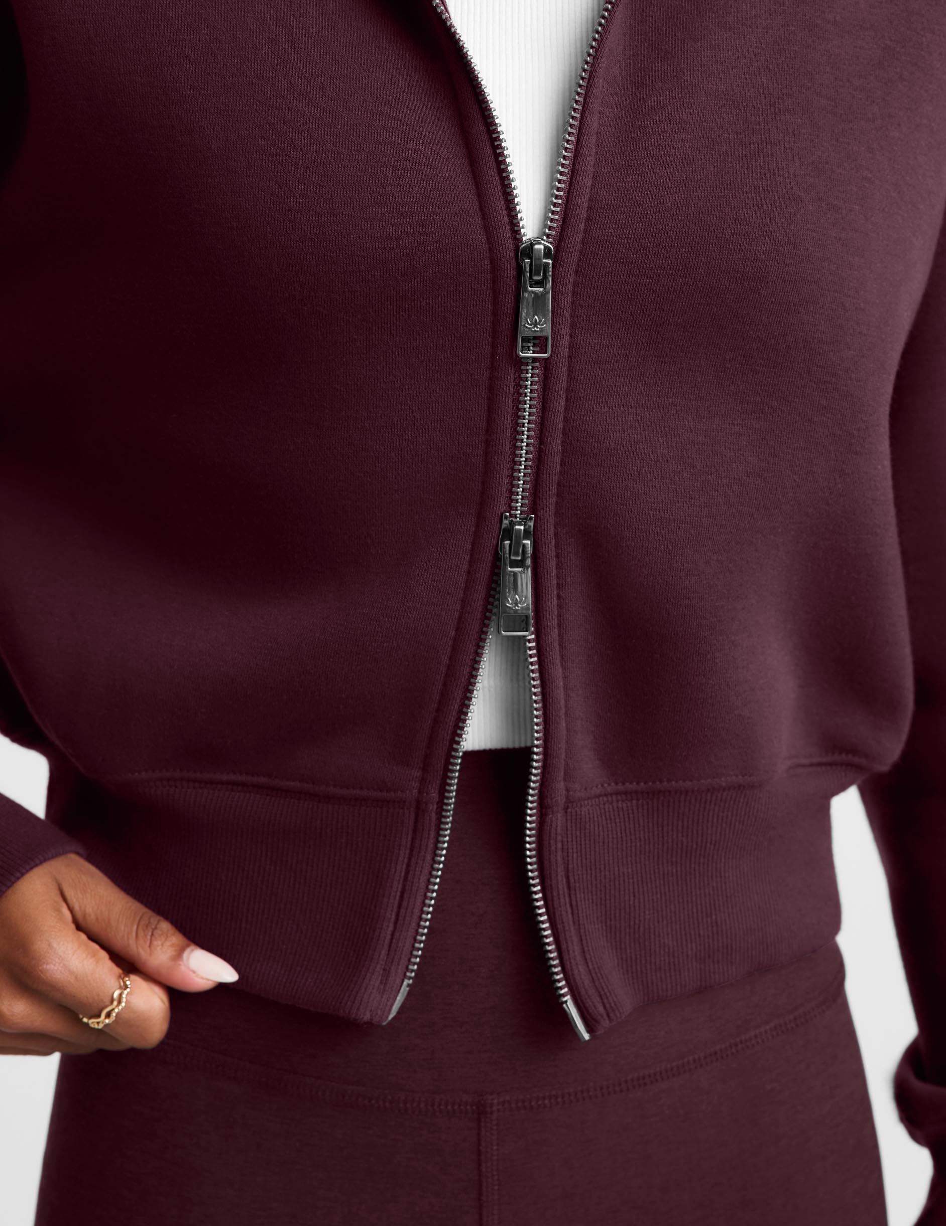 LuxeFleece 2.0™ Double Zip Jacket - Cabernet