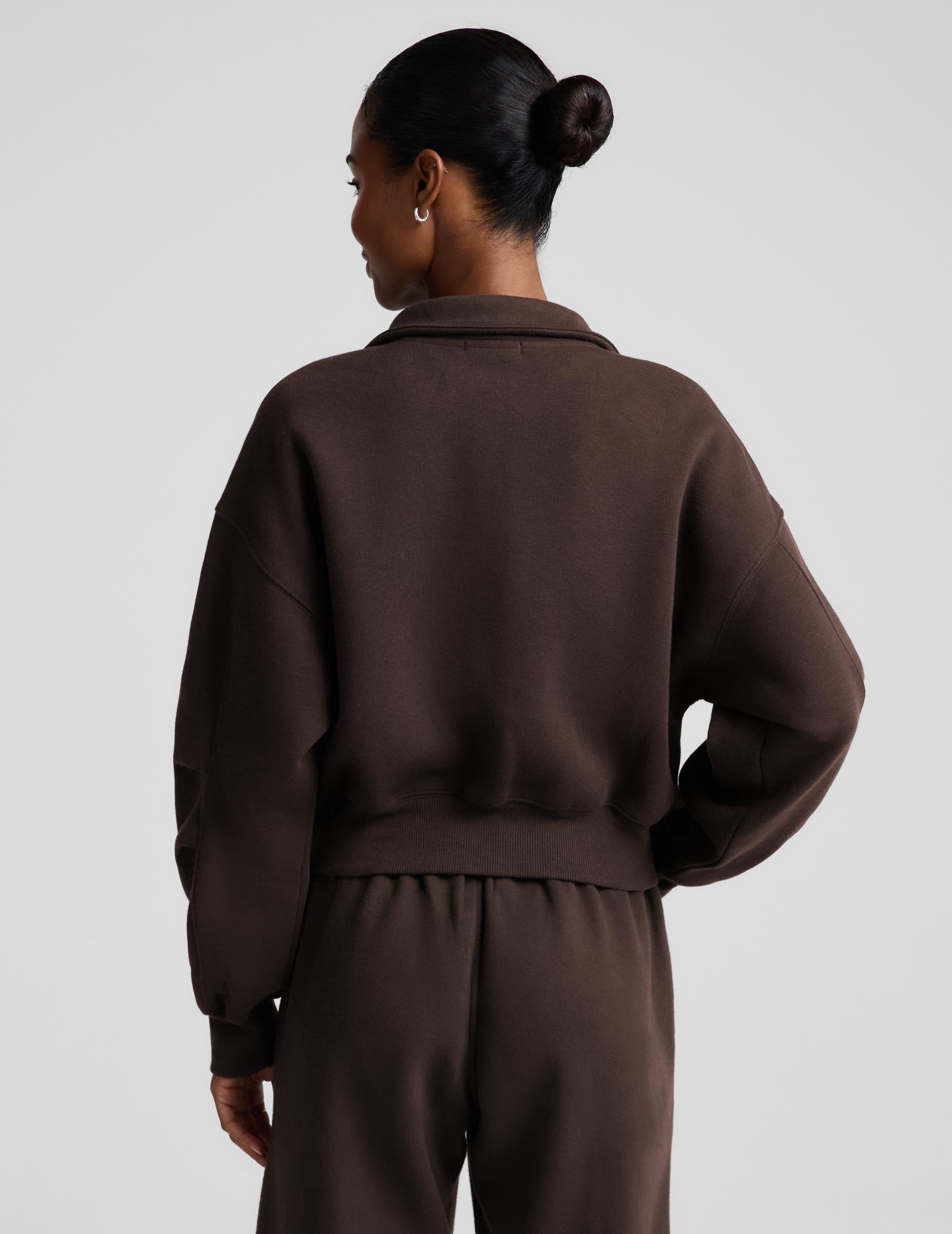 LuxeFleece 2.0™ Double Zip Jacket - Dark Chocolate