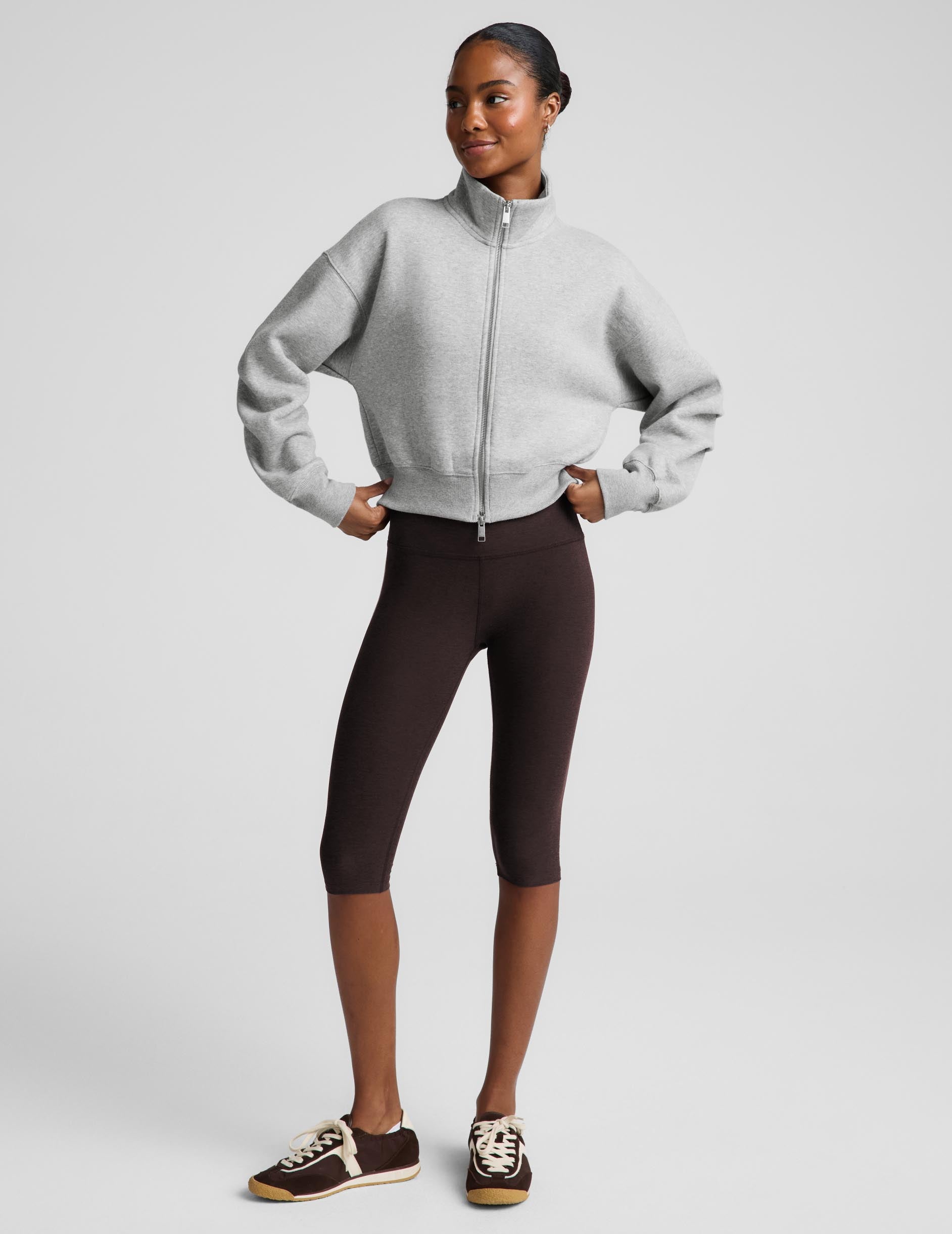 LuxeFleece 2.0™ Double Zip Jacket - Heather Gray