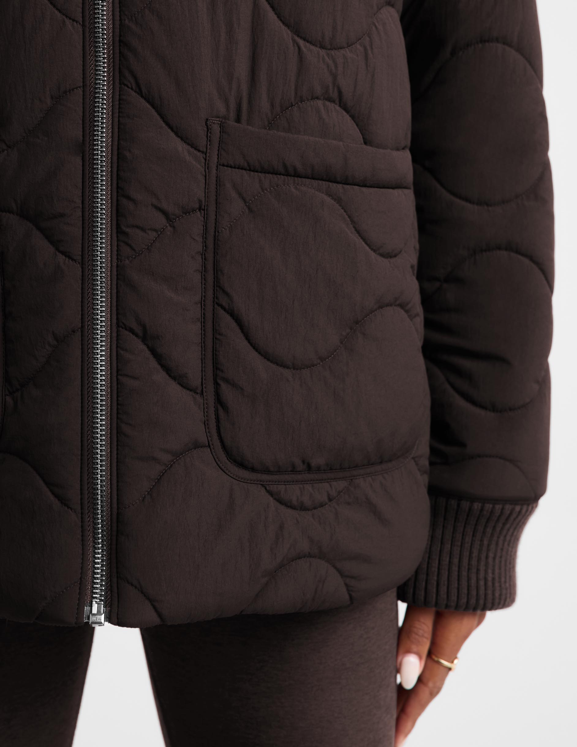 Roam Quilted Reversible Jacket - Dark Chocolate