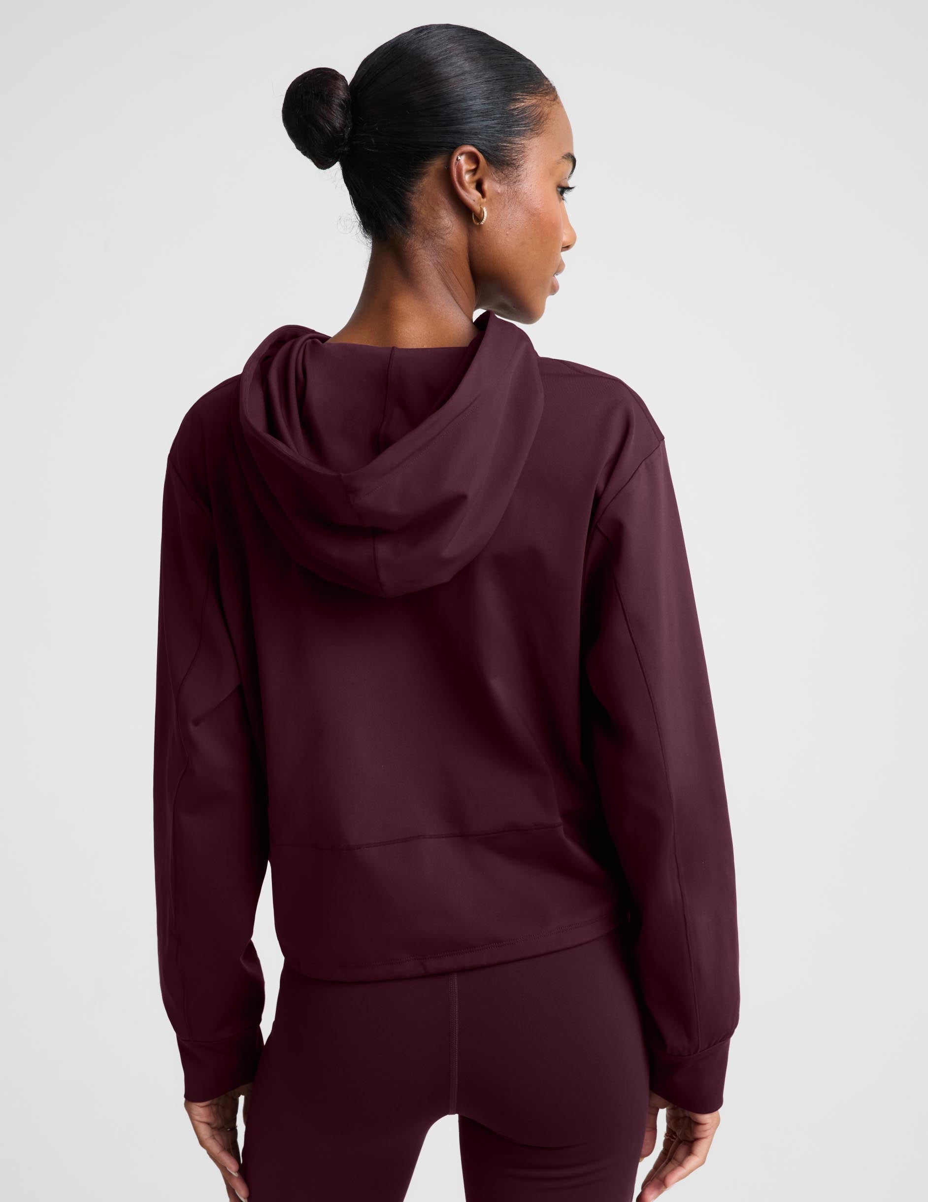 Pacer Fleece-Backed Hoodie - Cabernet
