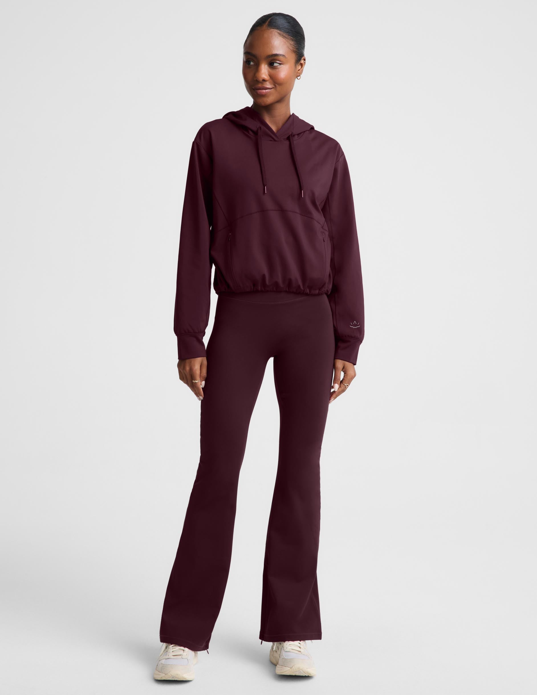 Pacer Fleece-Backed Hoodie - Cabernet