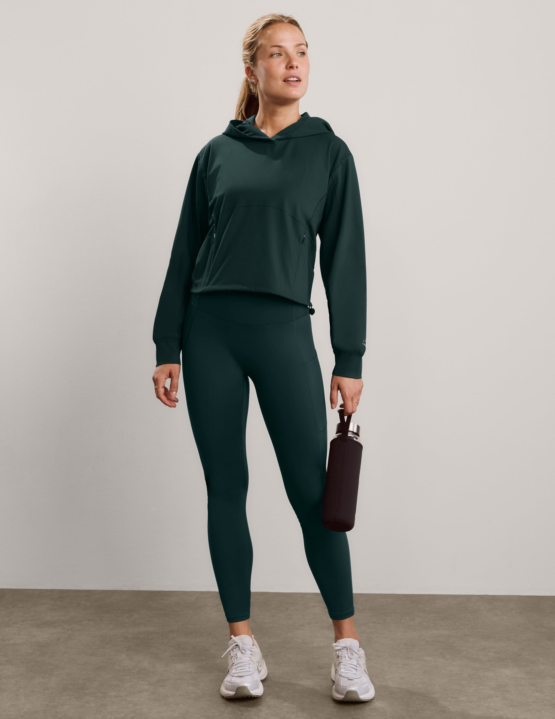 Pacer Fleece-Backed Hoodie - Dark Ivy