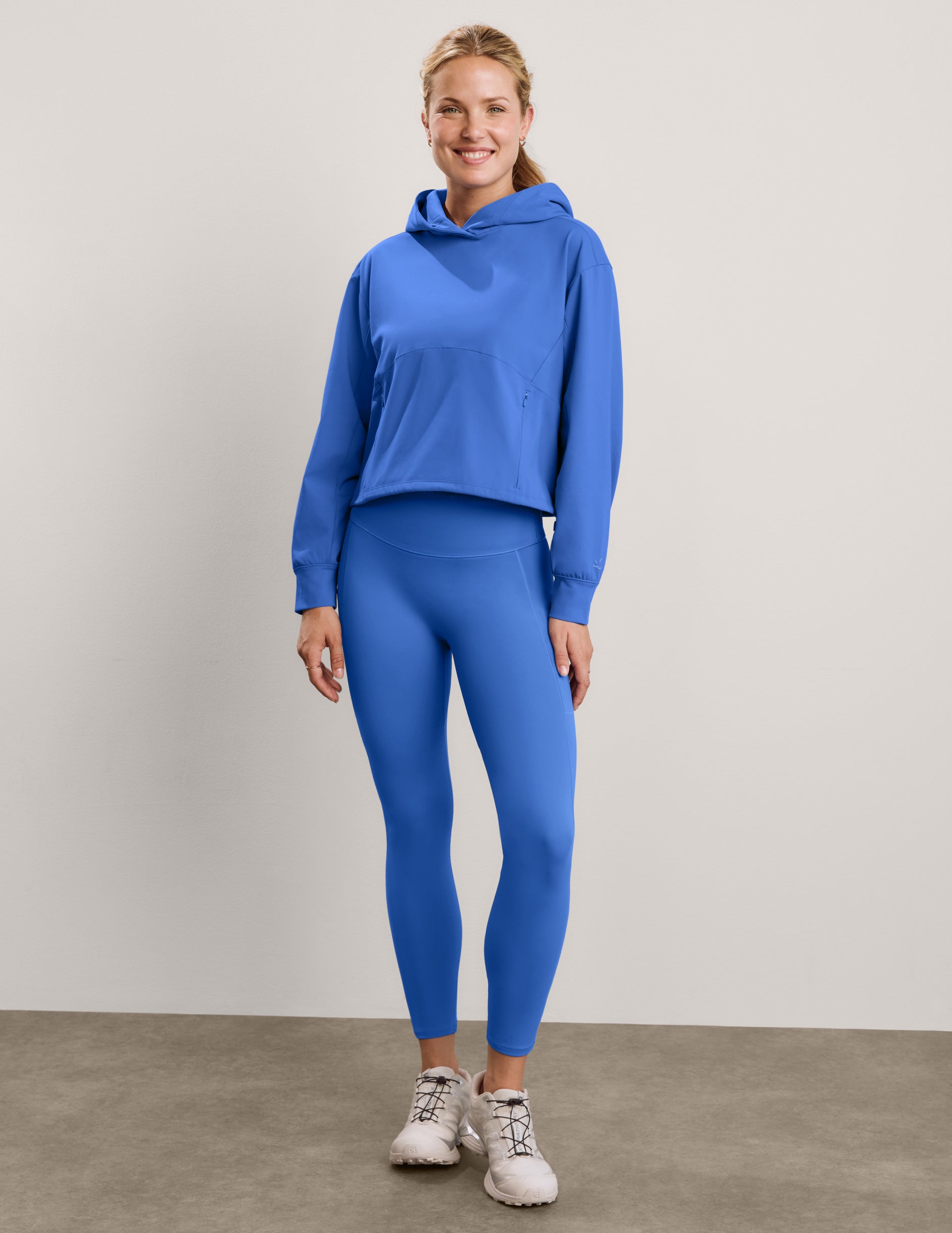 Pacer Fleece-Backed Hoodie - Mineral Blue