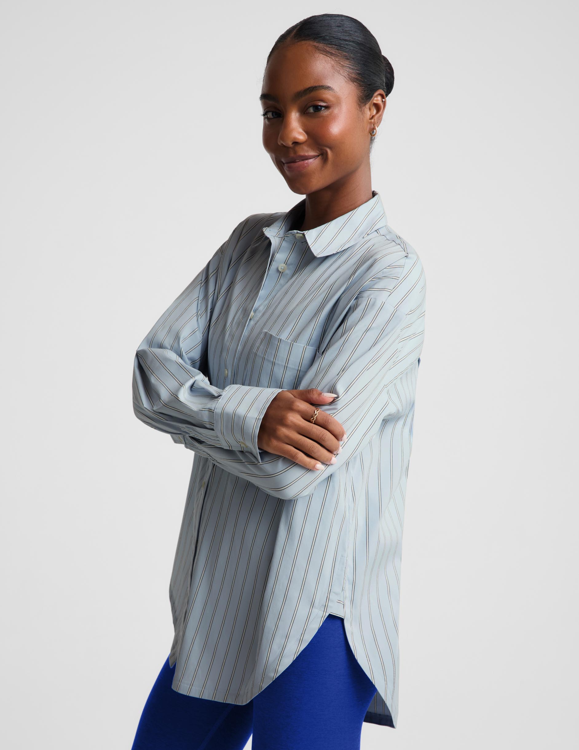 Forever Favorite Button Down - Cloud Drift Stripe