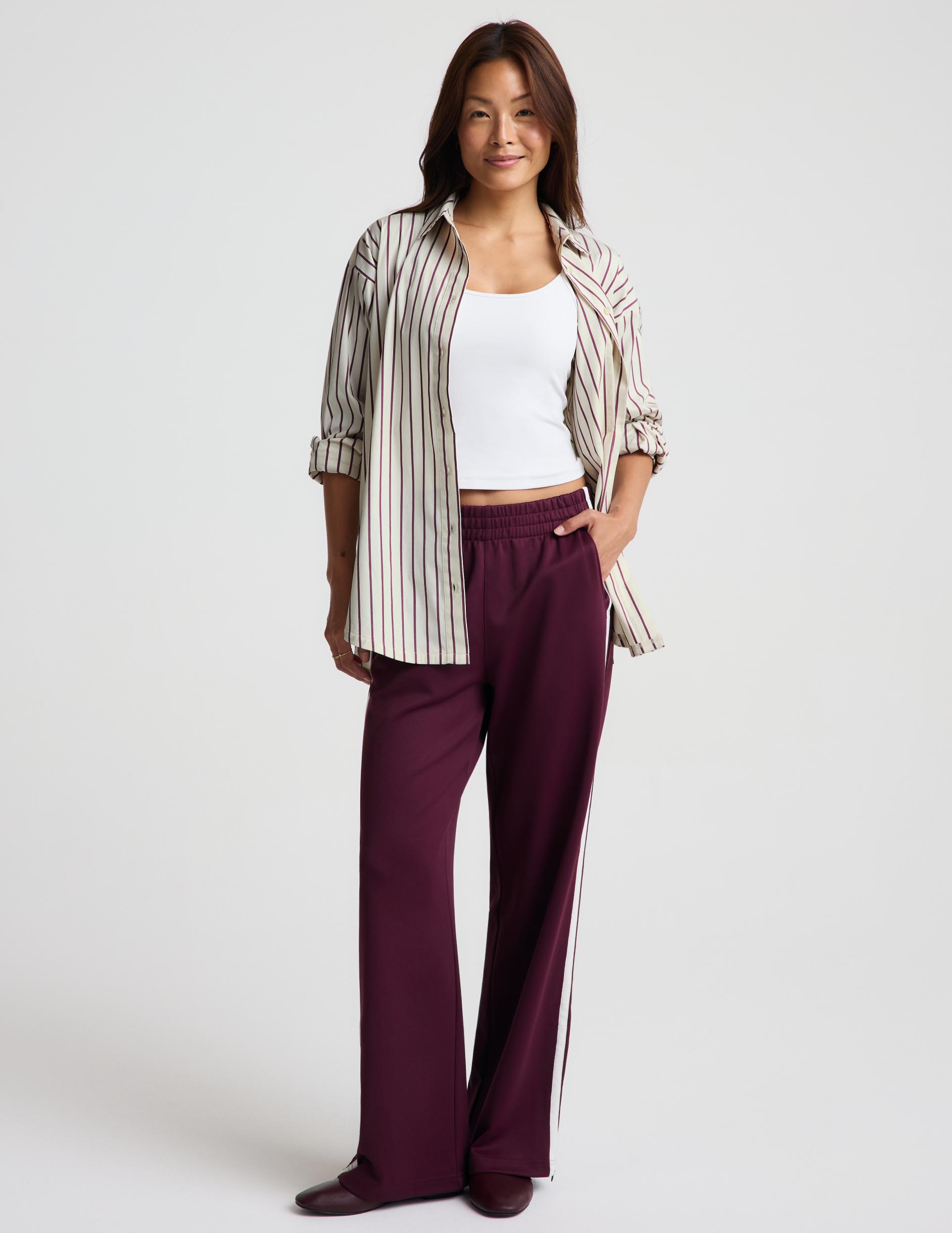 Forever Favorite Button Down - Sea Salt Stripe
