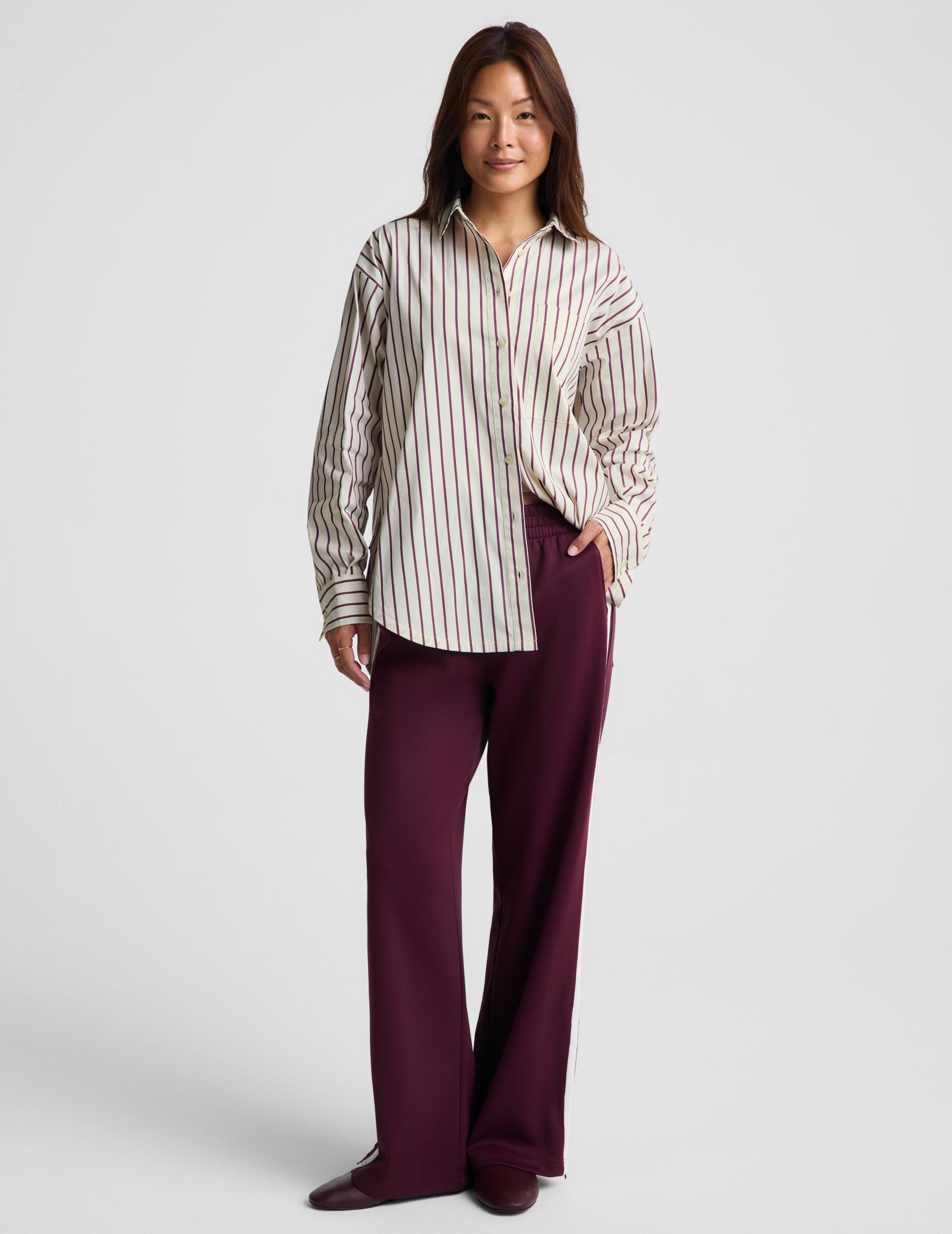 Forever Favorite Button Down - Sea Salt Stripe