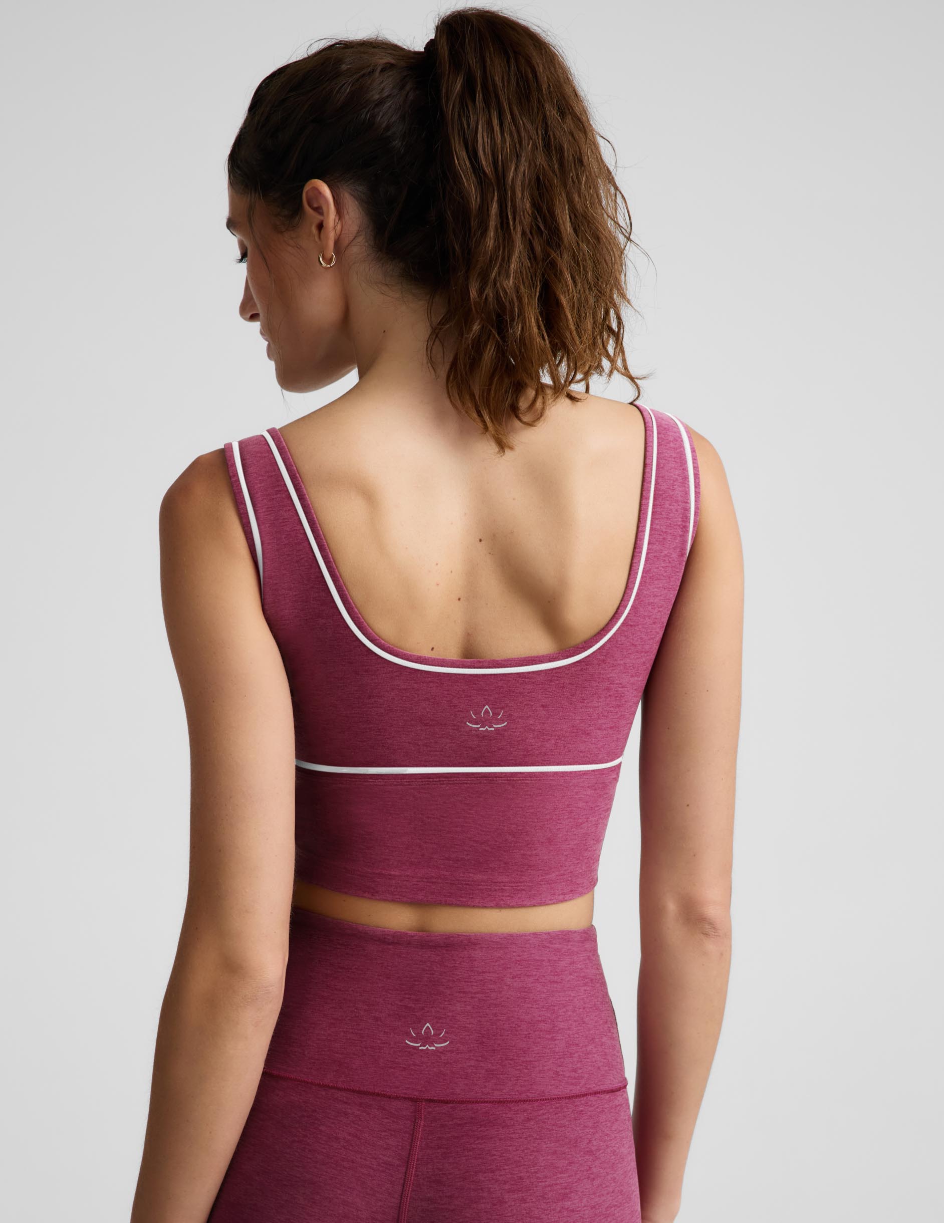 Spacedye™ Dynamic Cropped Tank - Pomegranate Heather