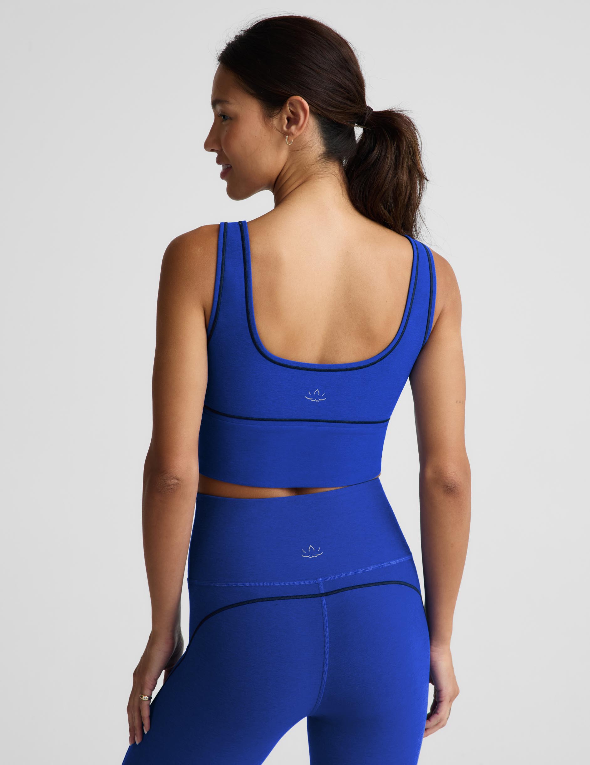 Spacedye™ Dynamic Cropped Tank - Ultra Blue Heather