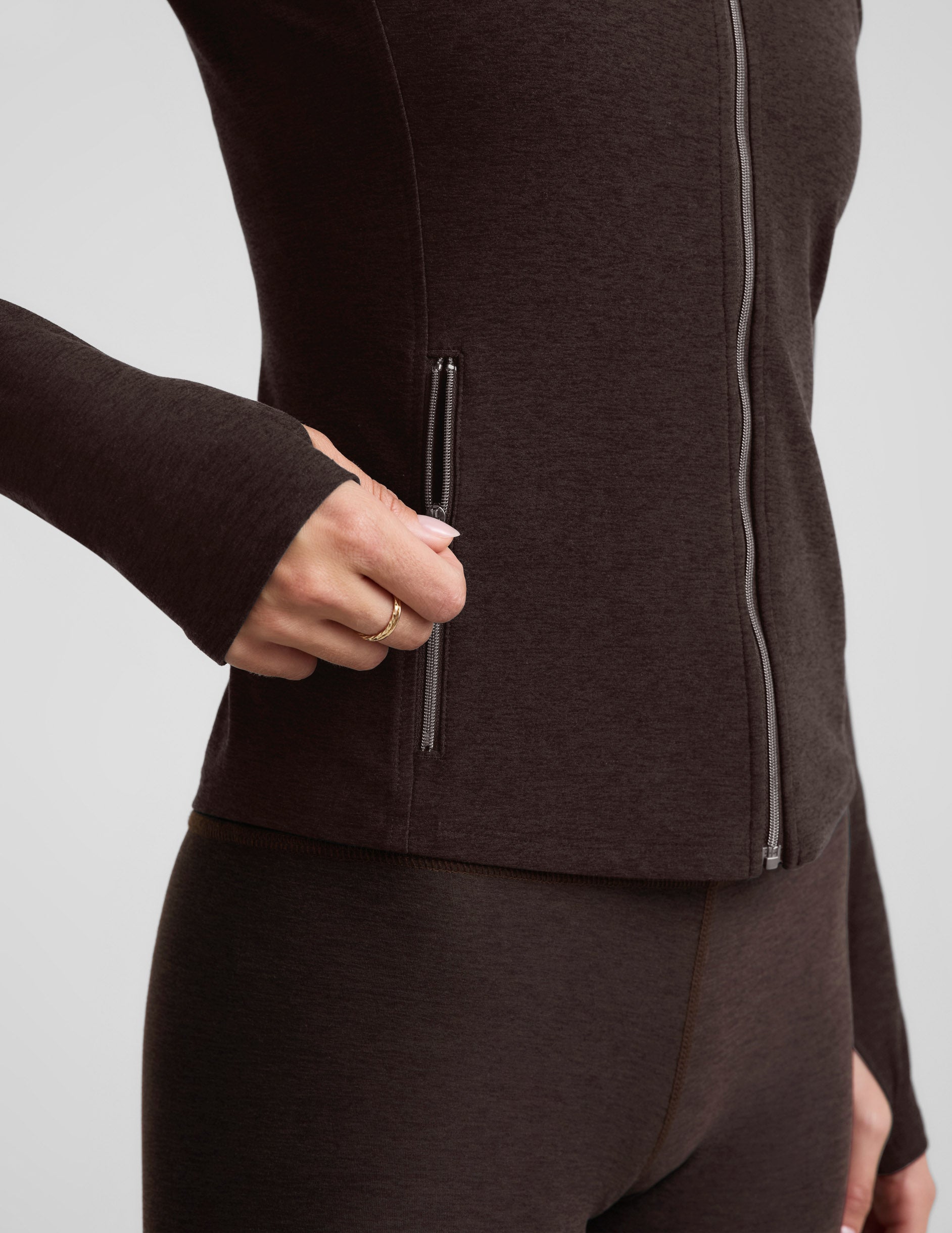 Spacedye™ High Definition Long Jacket - Dark Chocolate Heather