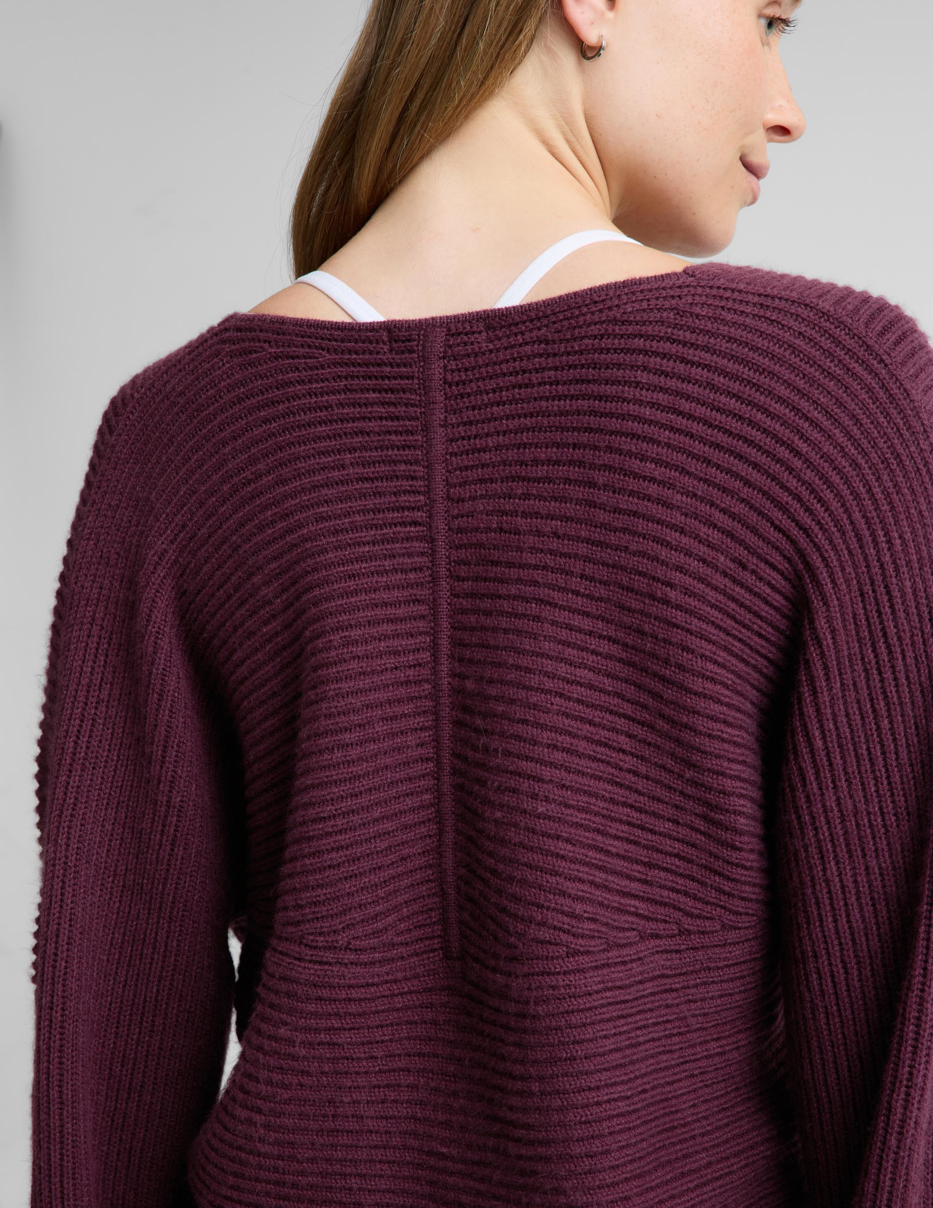 That's A Wrap Pullover - Cabernet