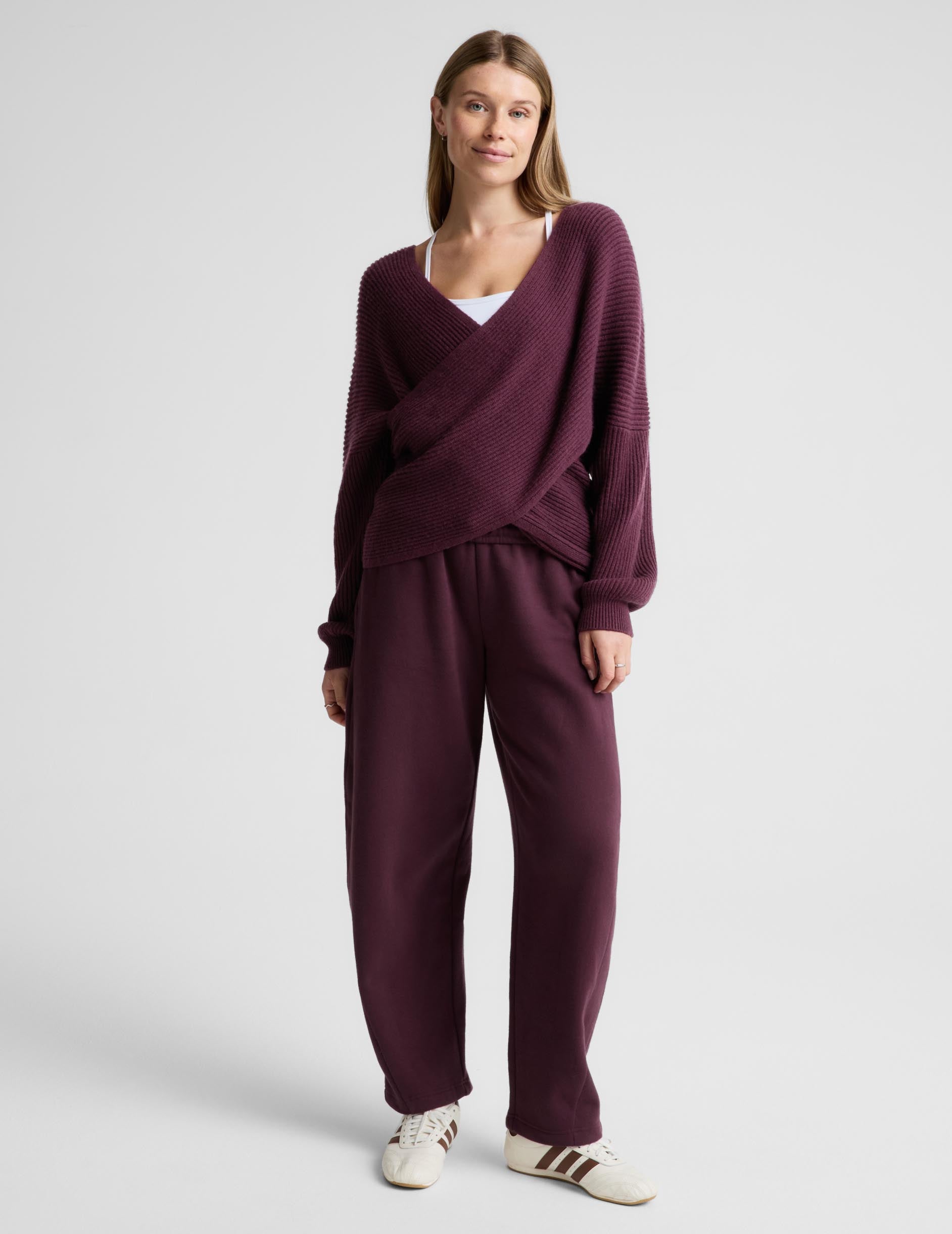 That's A Wrap Pullover - Cabernet