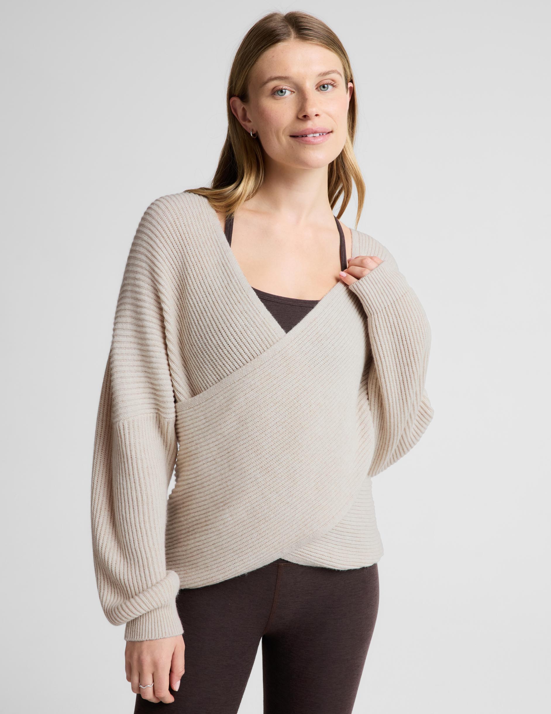 That's A Wrap Pullover - Oat Heather