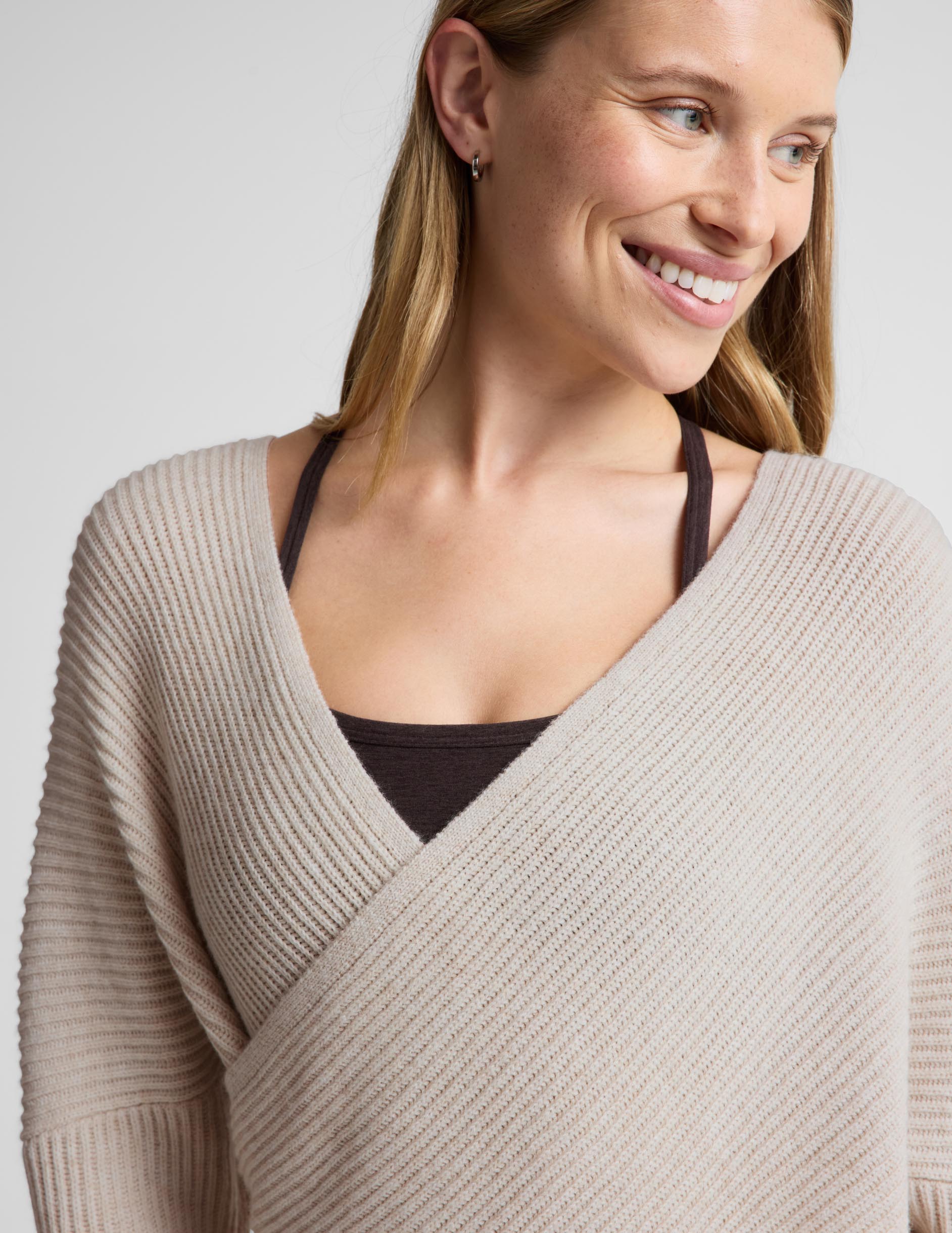 That's A Wrap Pullover - Oat Heather