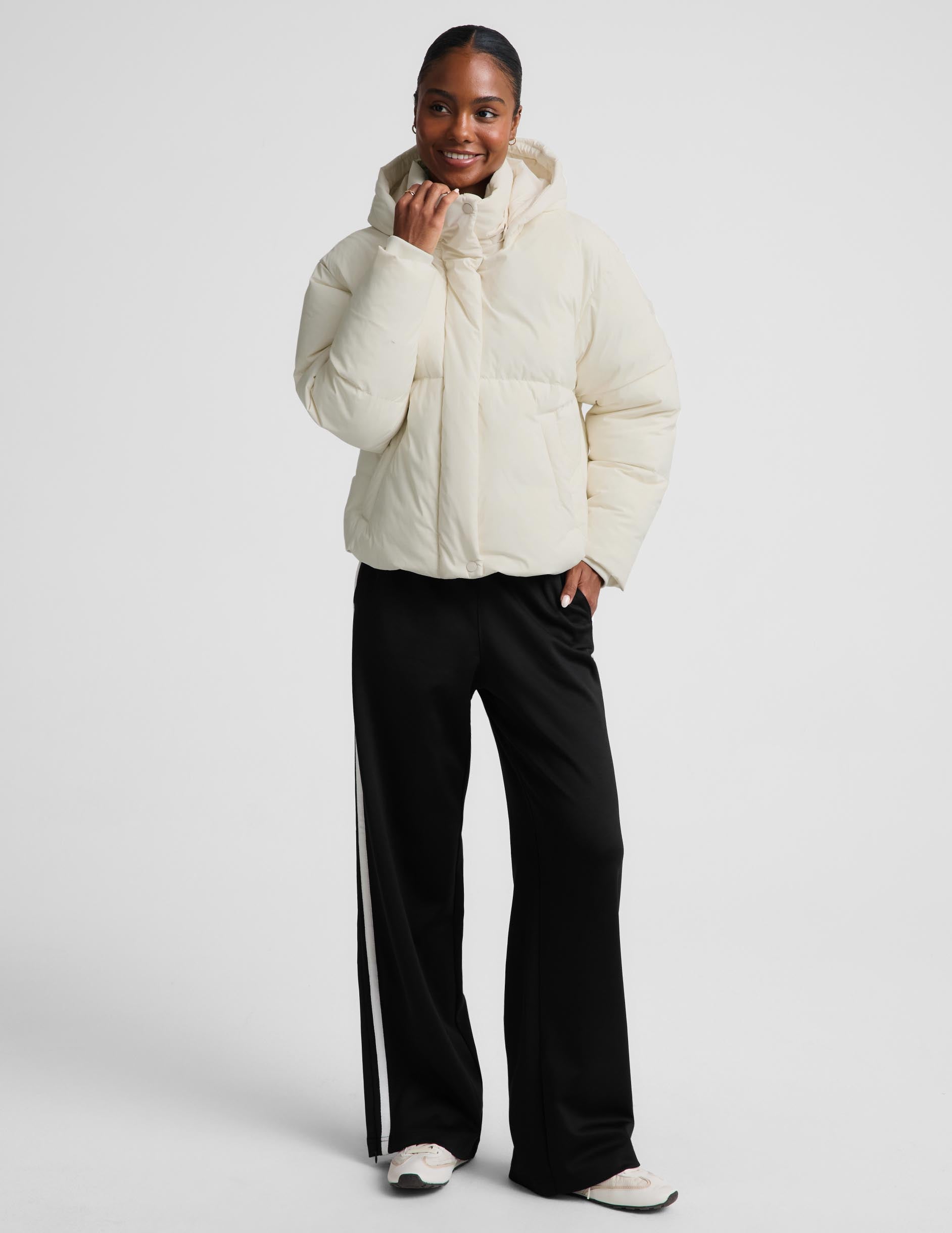Up For It Puff Matte Jacket - Sea Salt