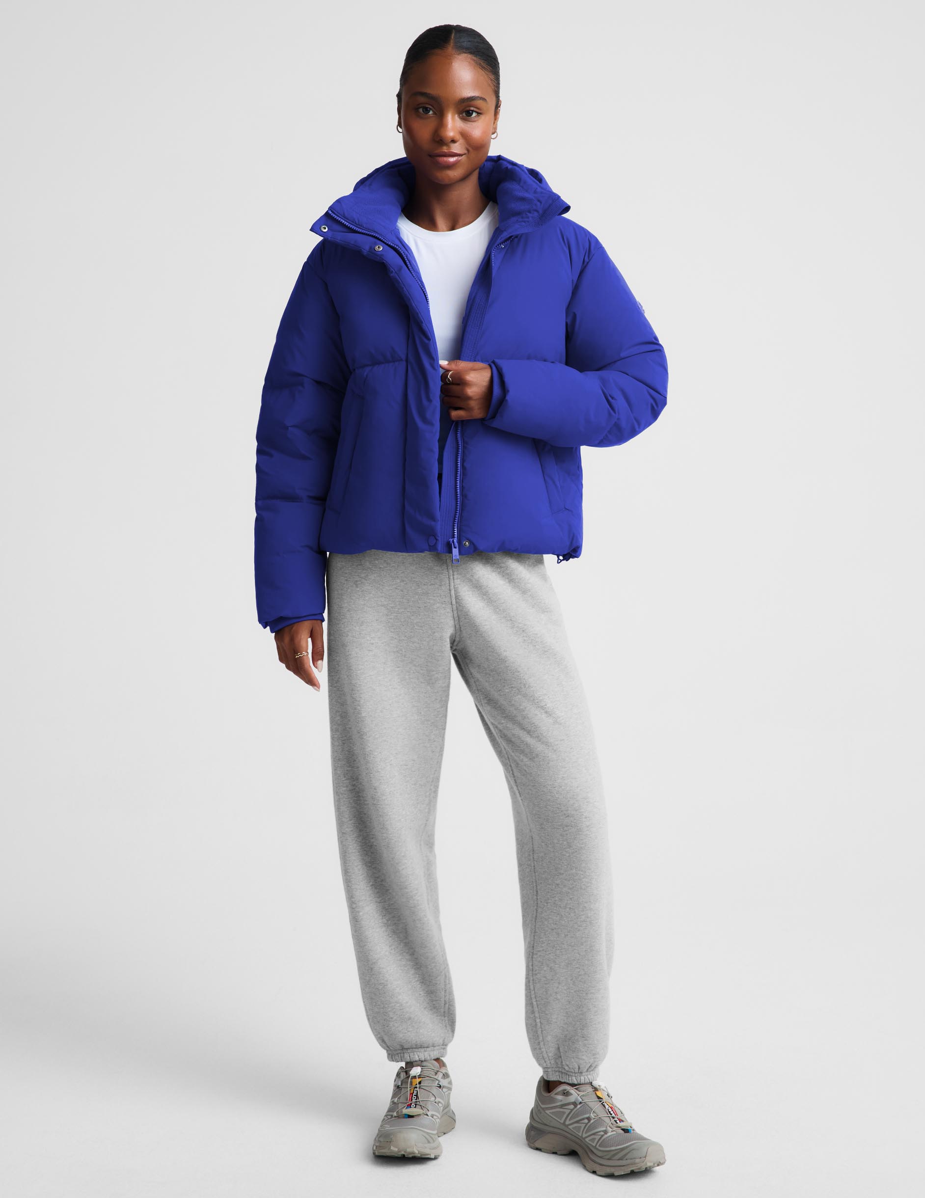 Up For It Puff Matte Jacket - Ultra Blue
