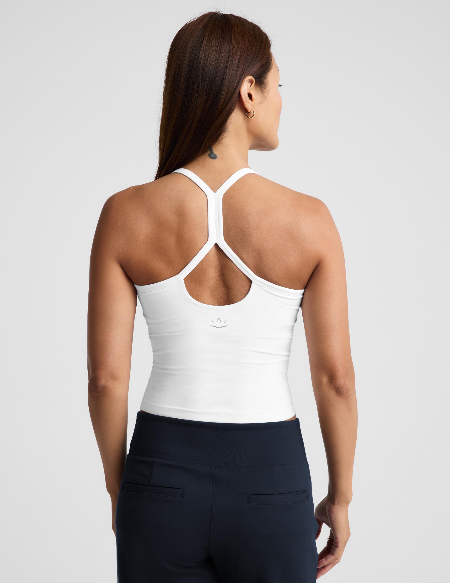 Spacedye™ Slim Racerback Midway Tank - Cloud White