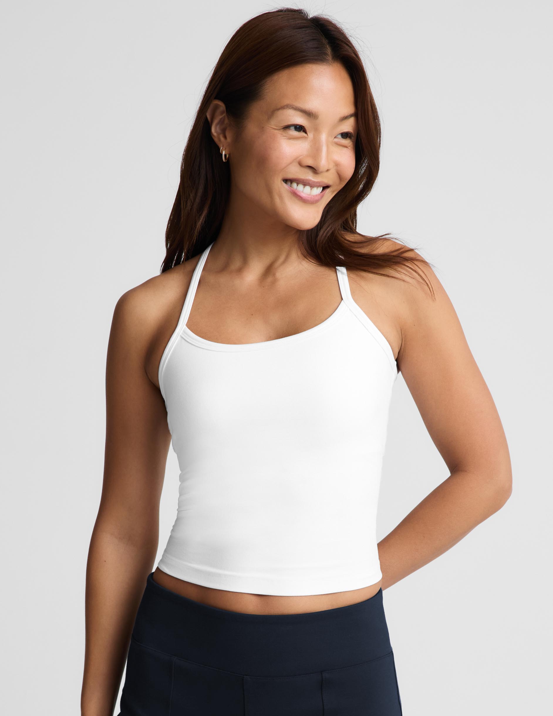 Spacedye™ Slim Racerback Midway Tank - Cloud White