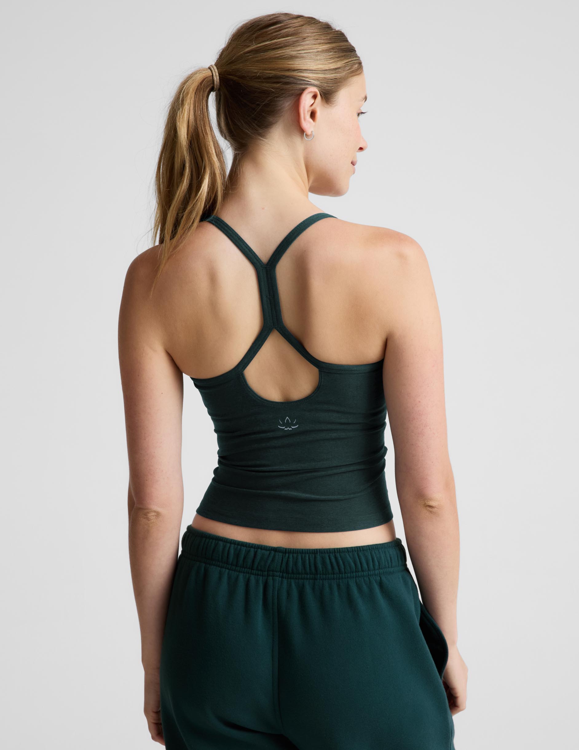 Spacedye™ Slim Racerback Midway Tank - Dark Ivy Heather