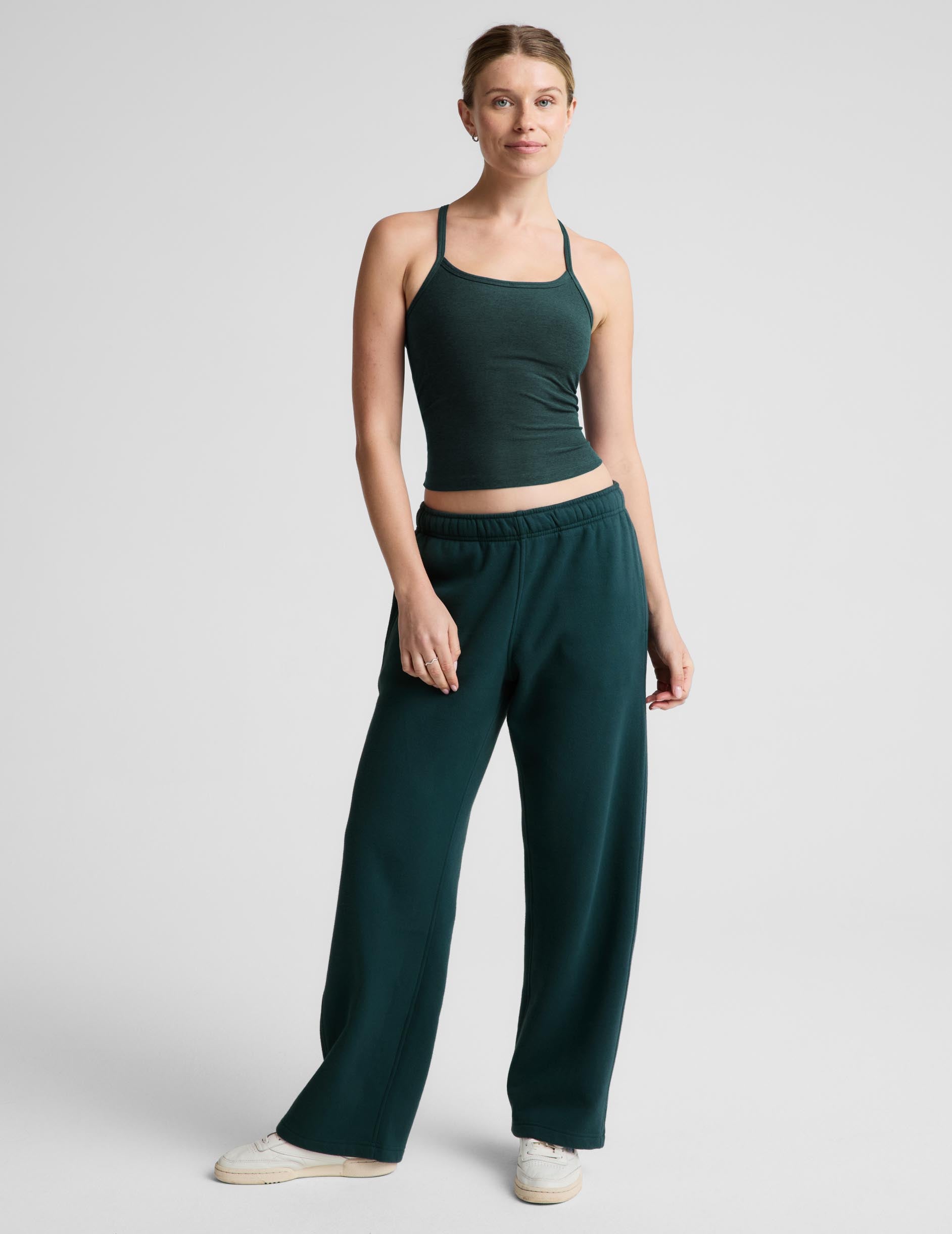 Spacedye™ Slim Racerback Midway Tank - Dark Ivy Heather