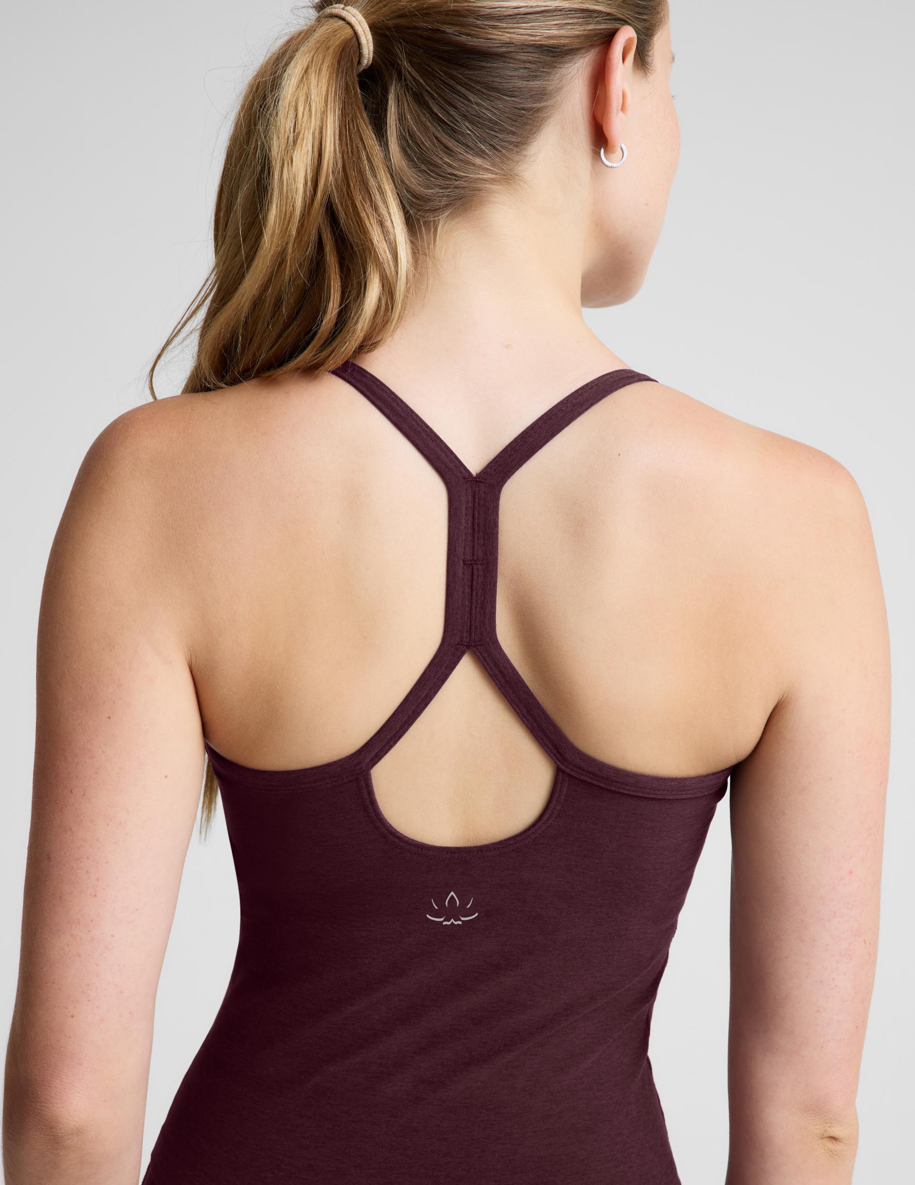 Spacedye™ Slim Racerback Midway Tank - Cabernet Heather