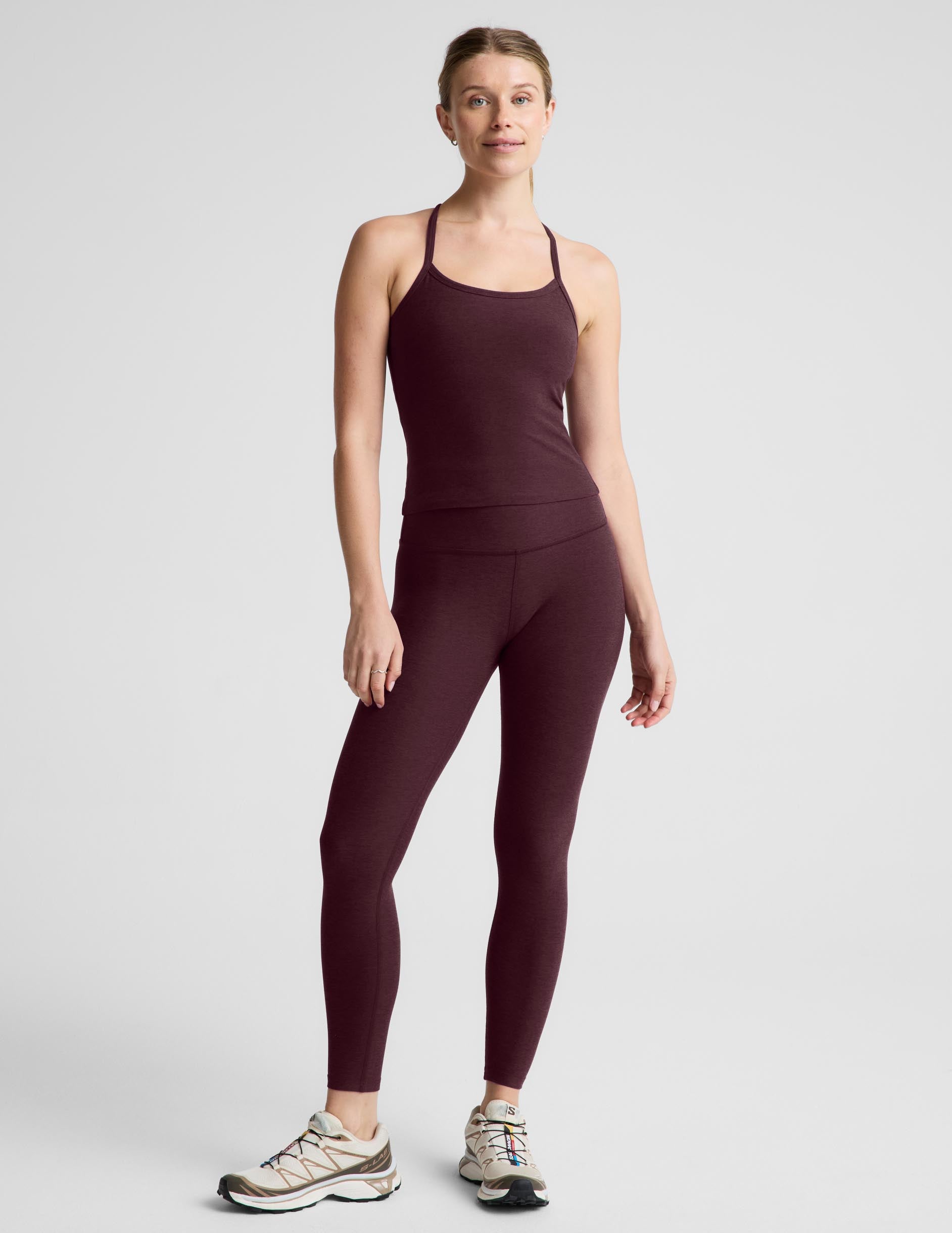 Spacedye™ Slim Racerback Midway Tank - Cabernet Heather